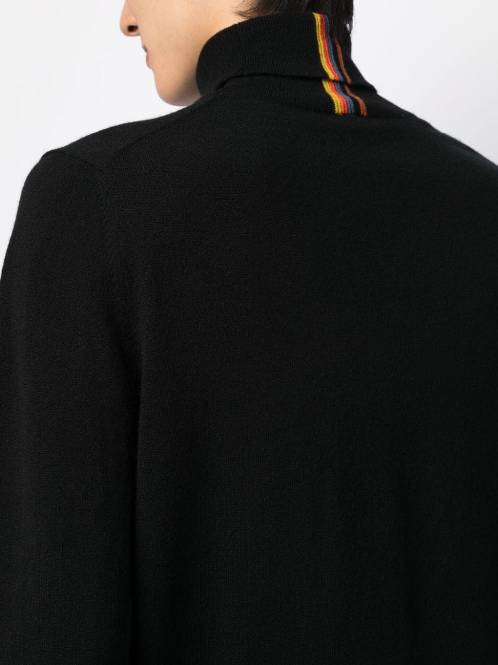 stripe-detailing roll-neck jumper - 5