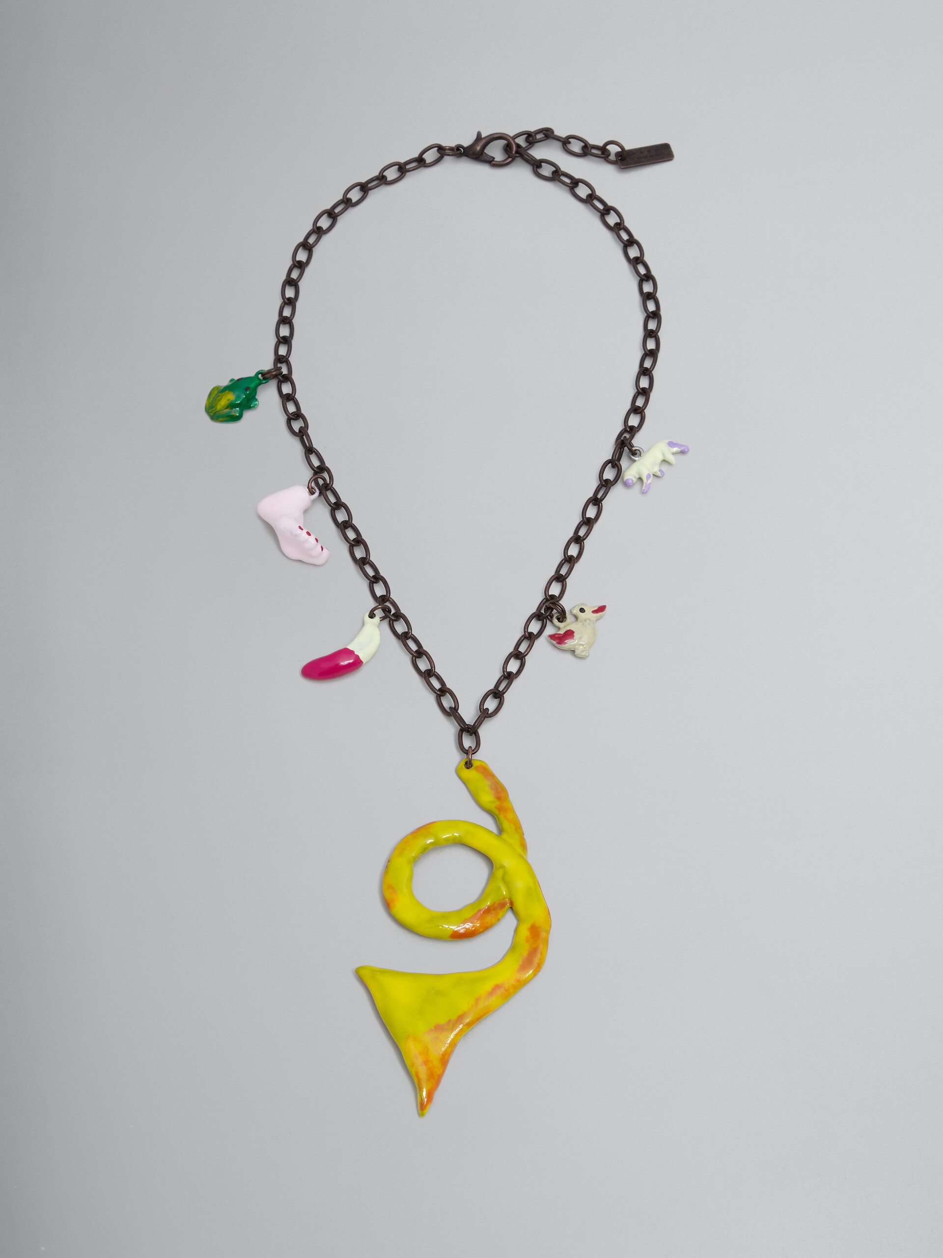 MARNI X NO VACANCY INN - NECKLACE WITH GREEN PINK AND YELLOW PENDANTS - 1