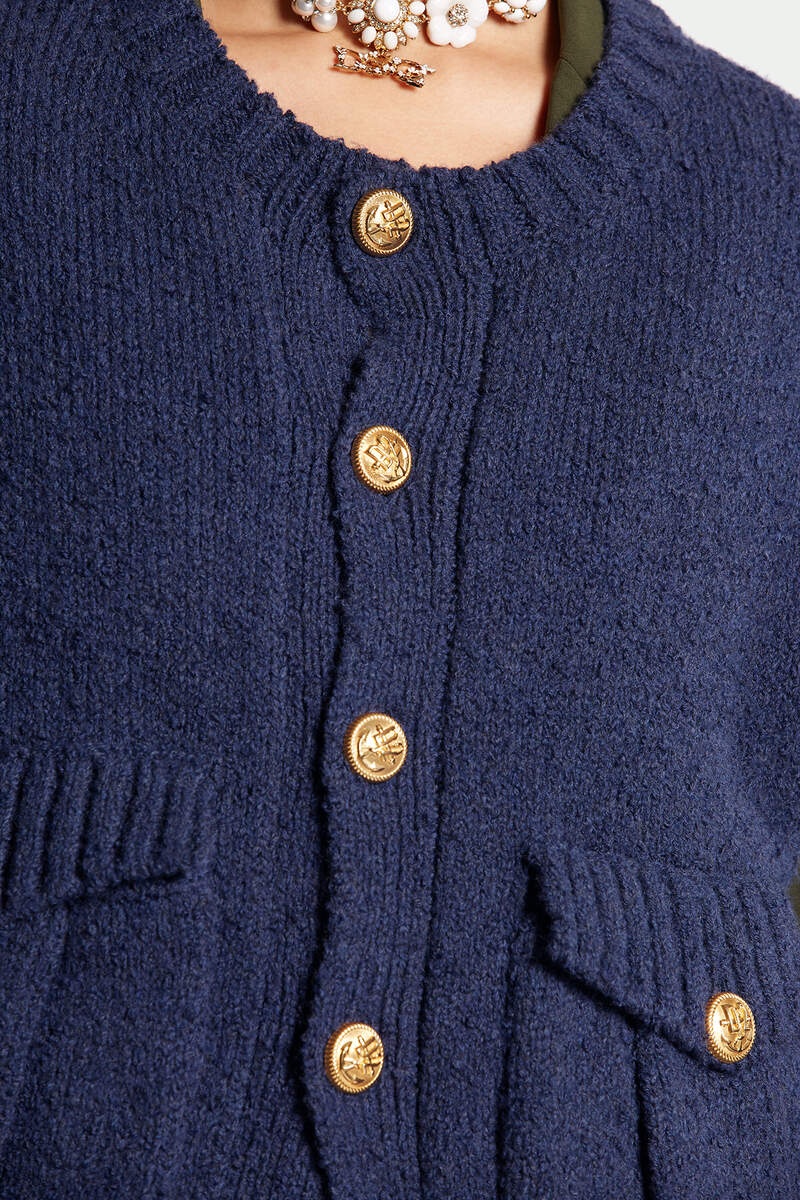 PATCH POCKET VEST KNIT - 4