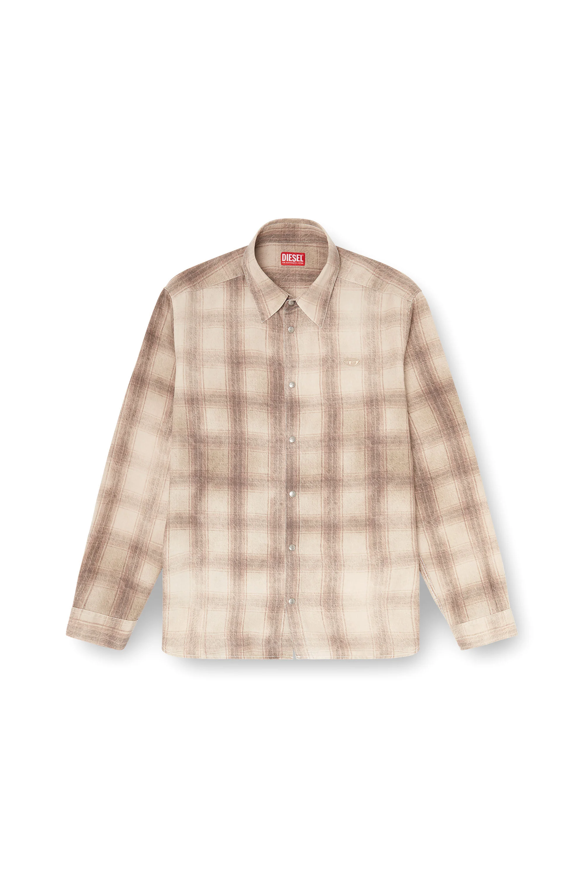CHECK SHIRT IN FLUID FABRIC - 1