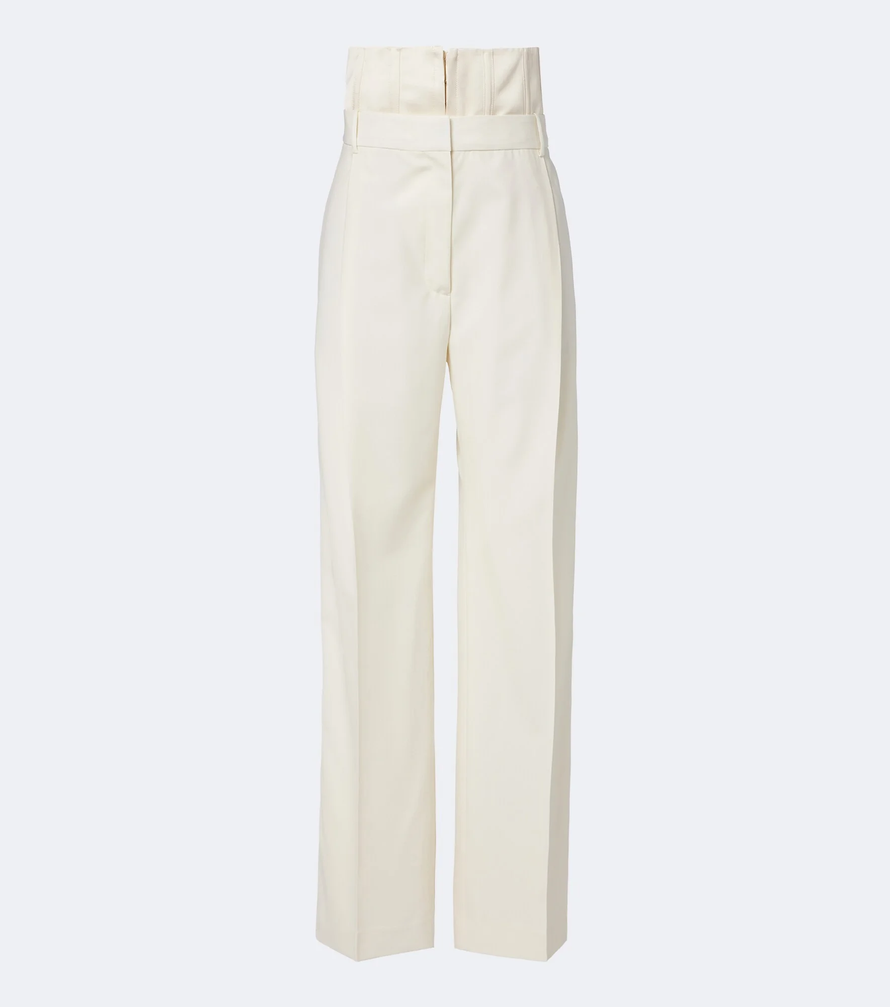 High-rise wide-leg virgin wool pants - 1