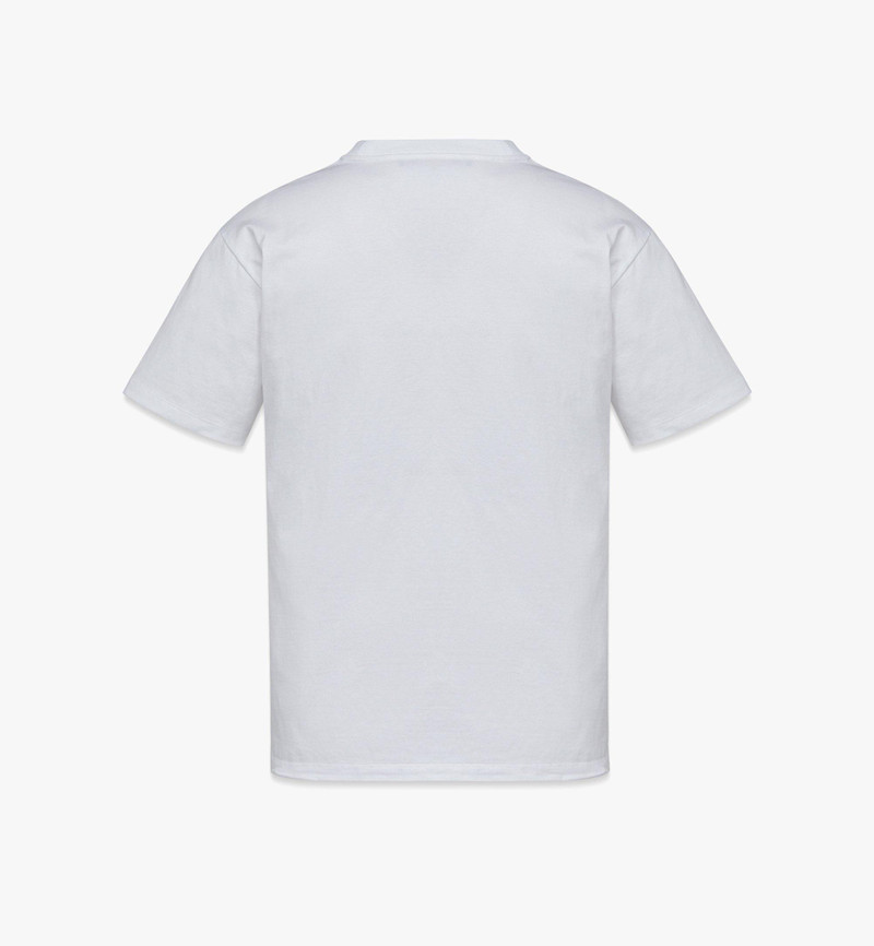 MCM M Pup Mugshot Print T-Shirt in Organic Cotton outlook