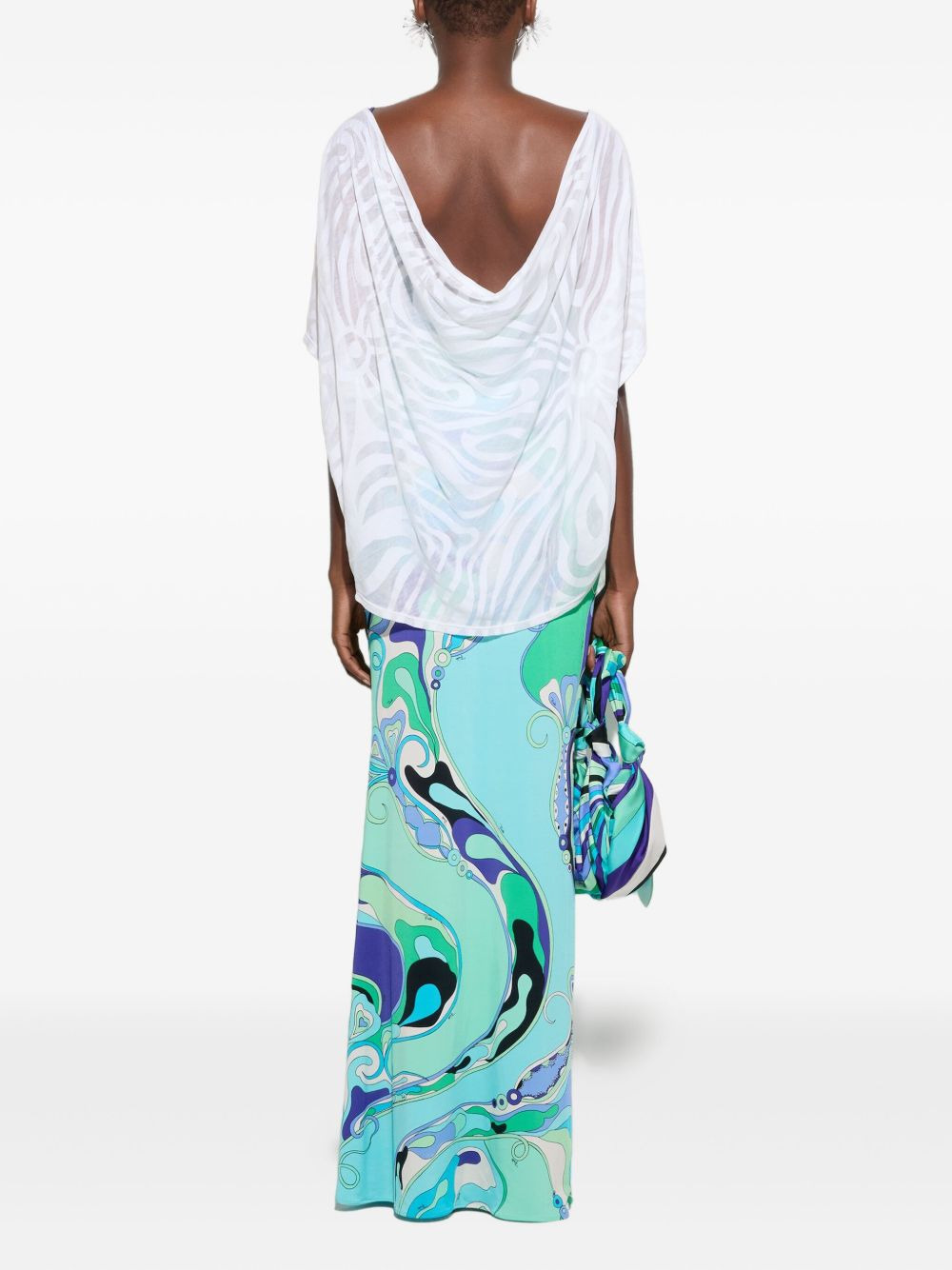 abstract-print jersey dress - 4