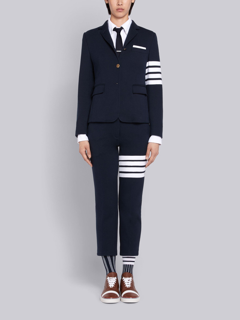 Navy Classic Loop Back Narrow Shoulder 4-Bar Jacket 4