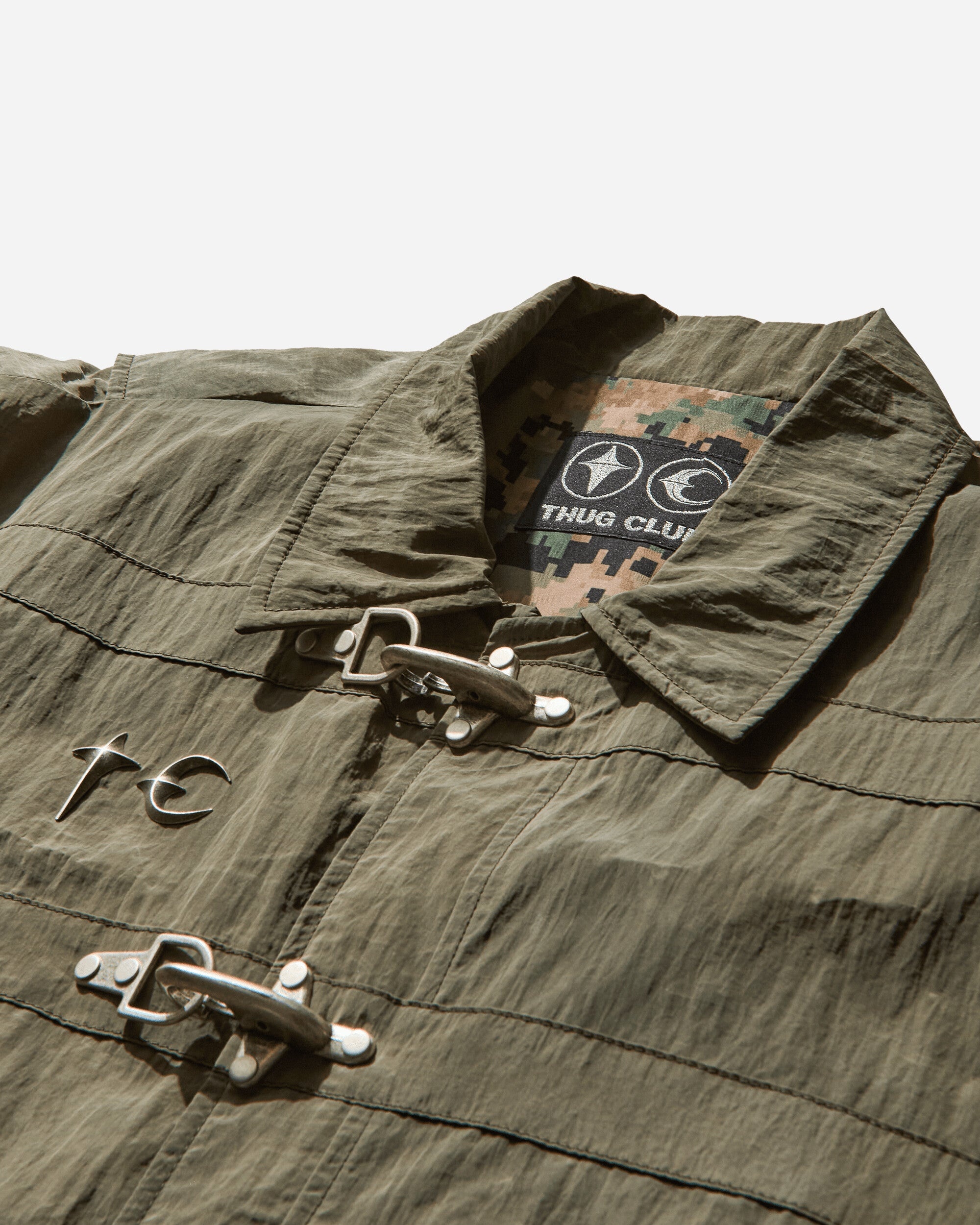 Men's Scarred Bio Soldier Jacket Khaki - 3