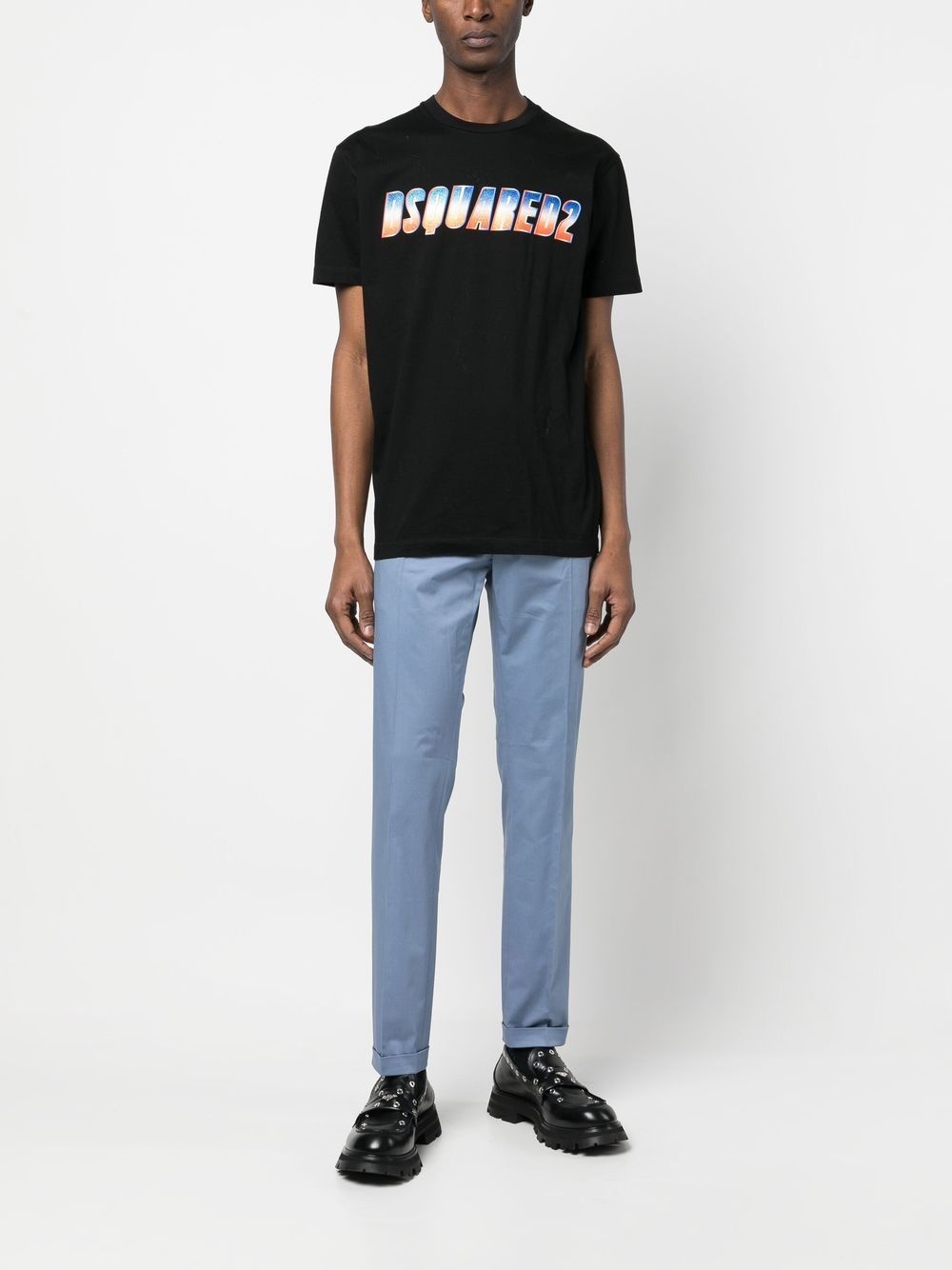 glitter logo-print T-shirt - 2