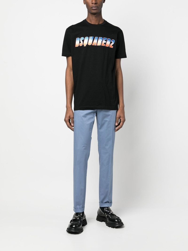 DSQUARED2 glitter logo-print T-shirt outlook