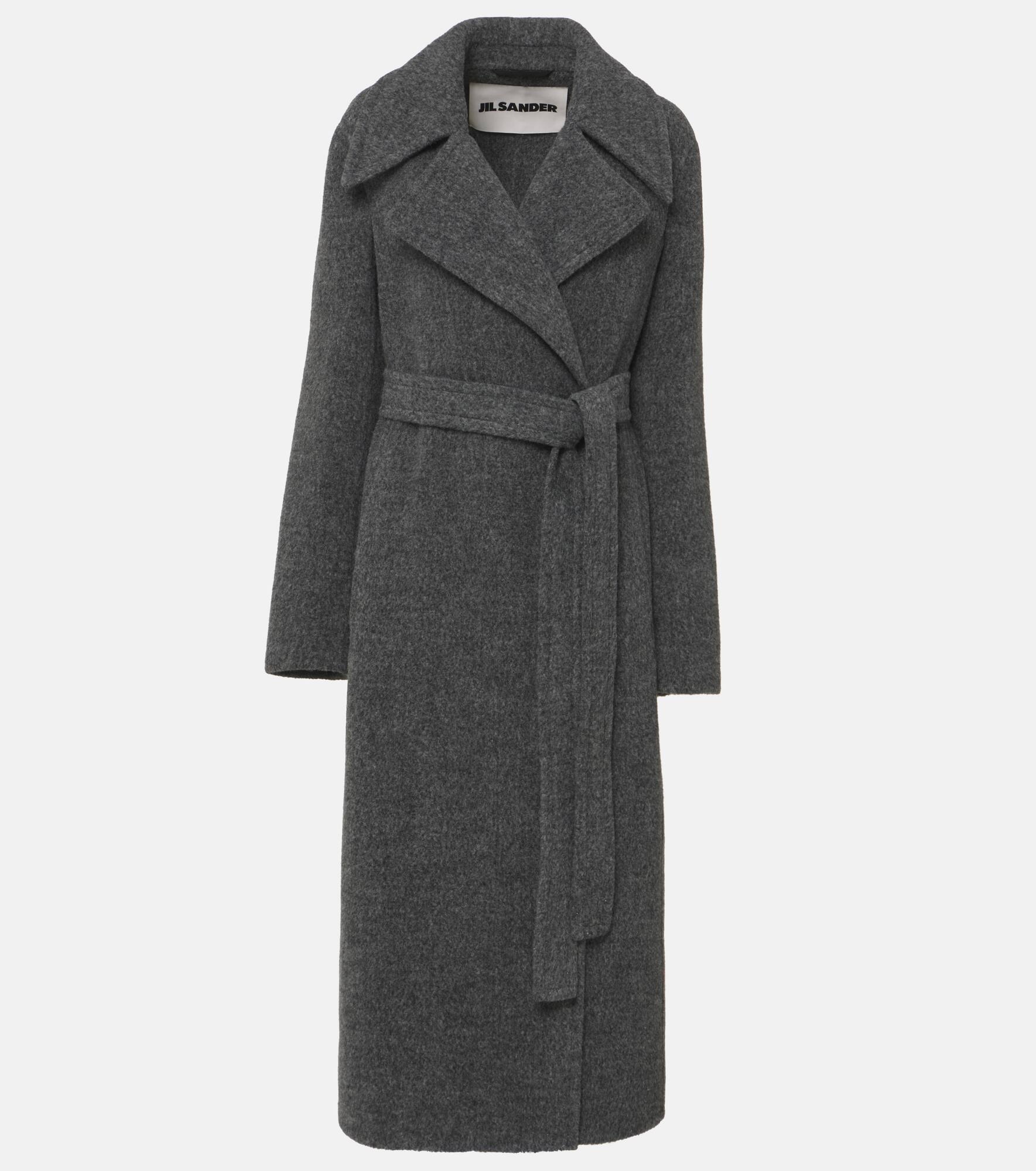 Wool-blend wrap coat - 1