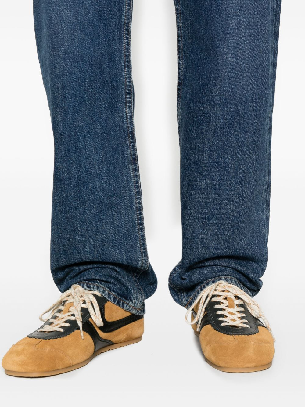 cotton straight-leg jeans - 5
