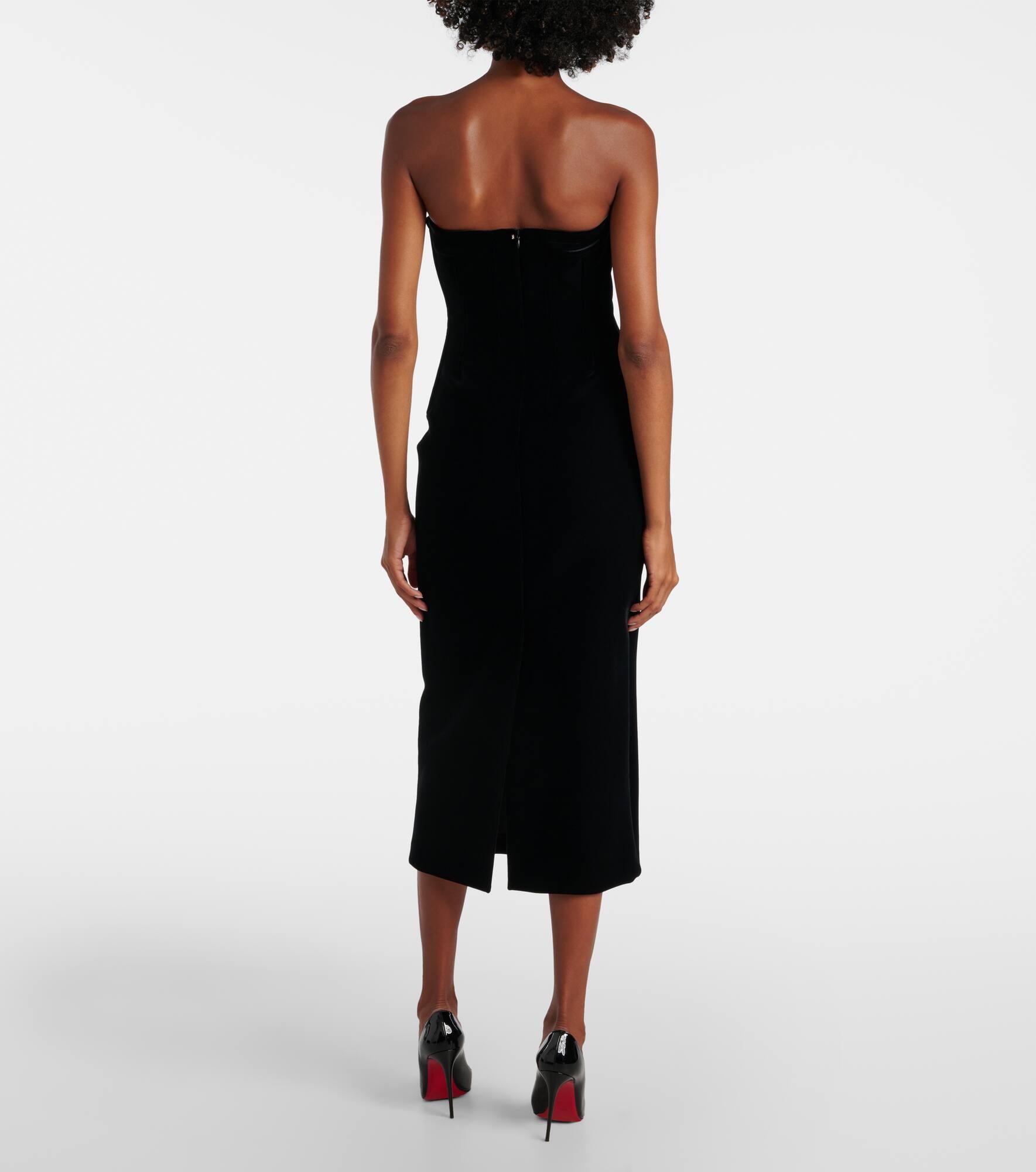 Velvet bustier dress - 3
