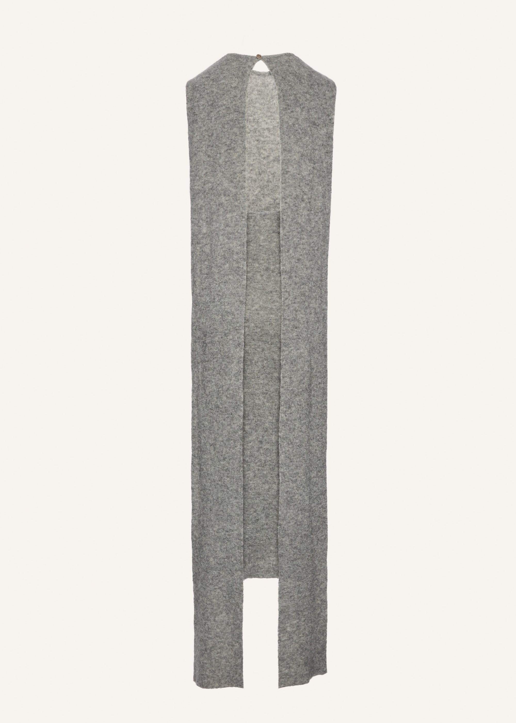 Cape mohair dress in grey - 2