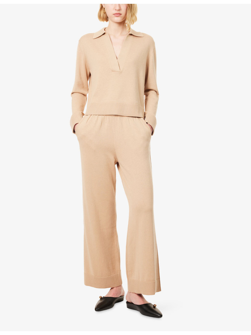 SIMKHAI Travel Drawstring Cotton And Cashmere Trousers outlook