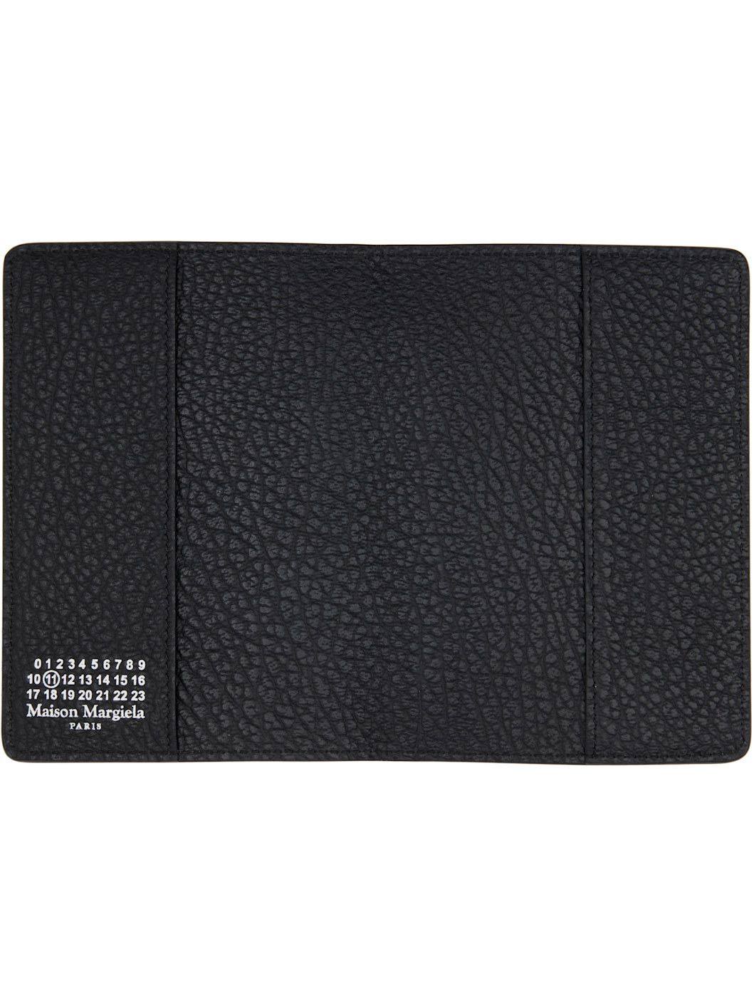 Black Calfskin Passport Holder - 3