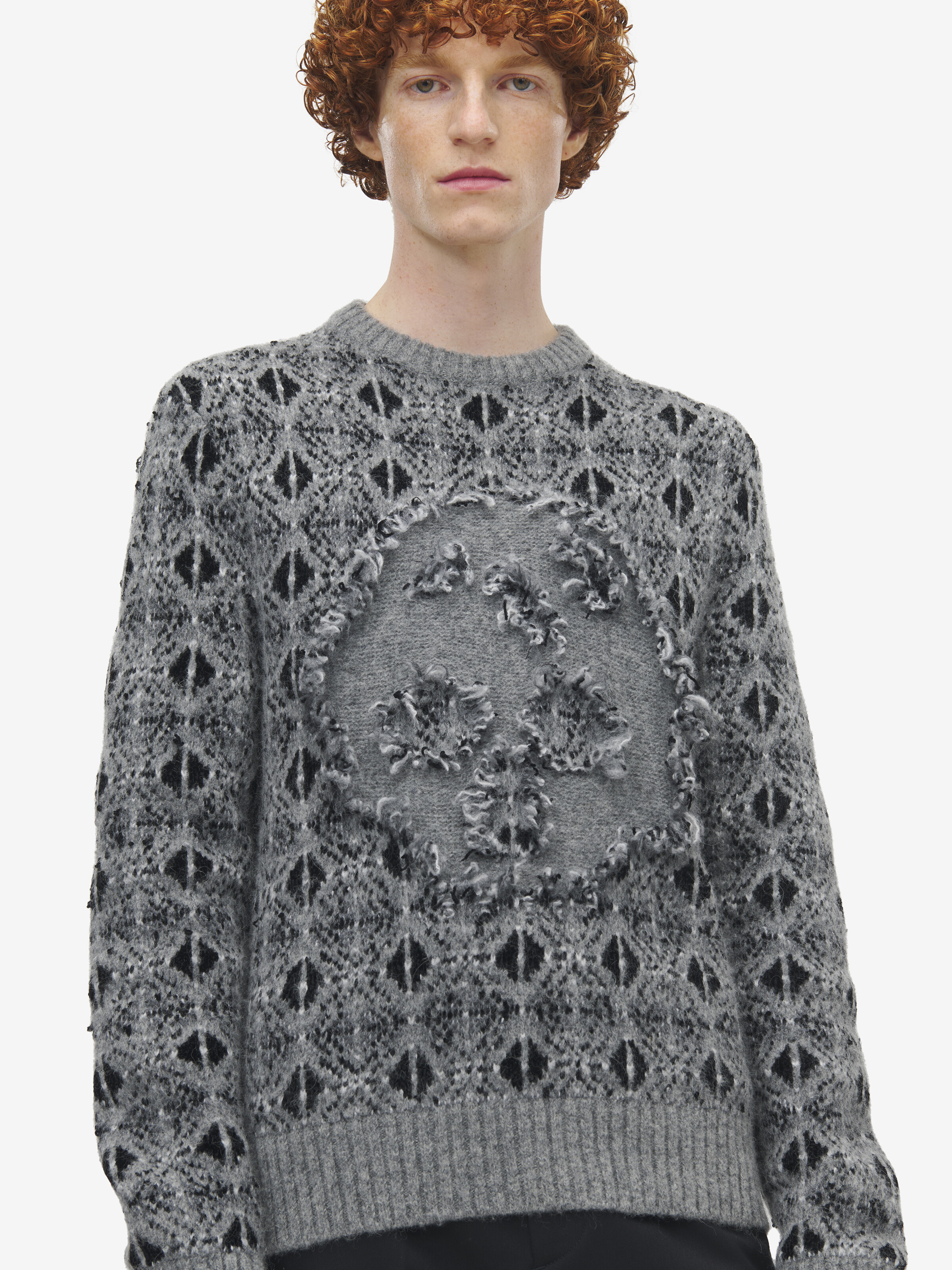 Distressed Skull Fair Isle Jumper - 6