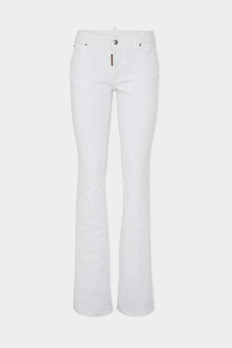 DYED MEDIUM WAIST FLARE JEANS - 1