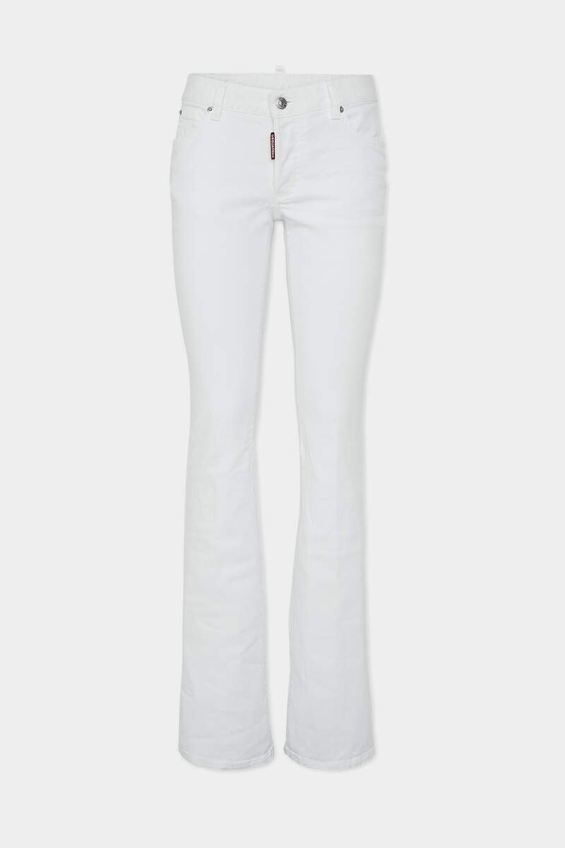 DYED MEDIUM WAIST FLARE JEANS 1