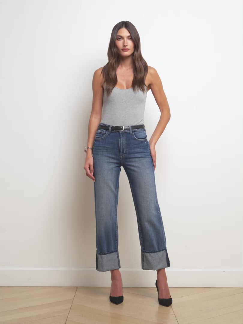 Leighton Cuffed Stovepipe Jean - 7