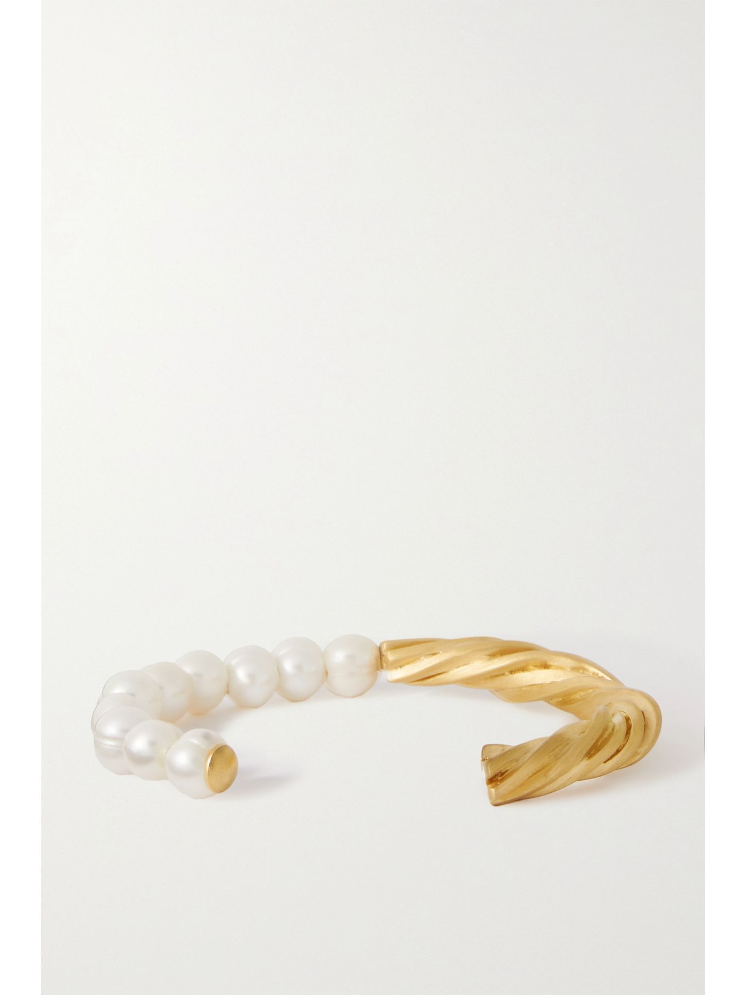 The State We're In gold-plated pearl cuff Gold - 3