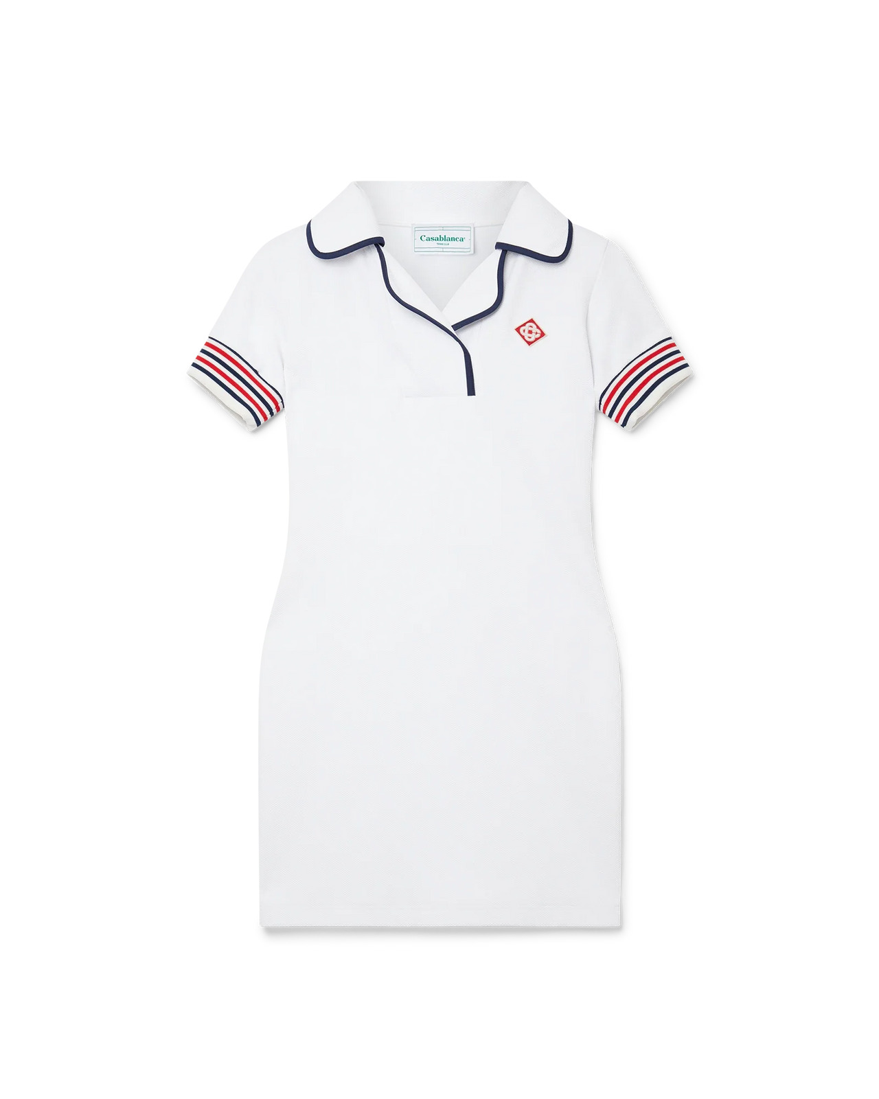 Bound Collar Polo Dress - 1