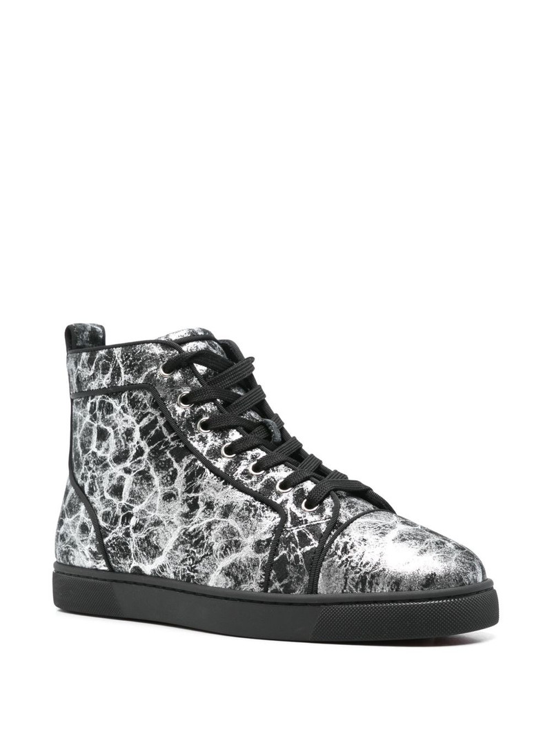 Christian Louboutin metallic-effect sneakers outlook