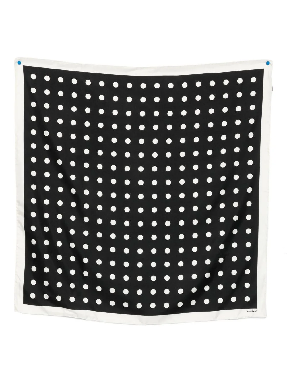polka dots silk scarf - 1
