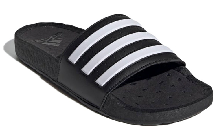 adidas Adilette Boost Slides 'Black White Stripes' FY8154 - 3