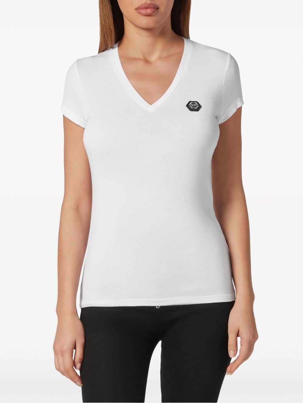 logo-appliquÃ©d cotton T-shirt - 3