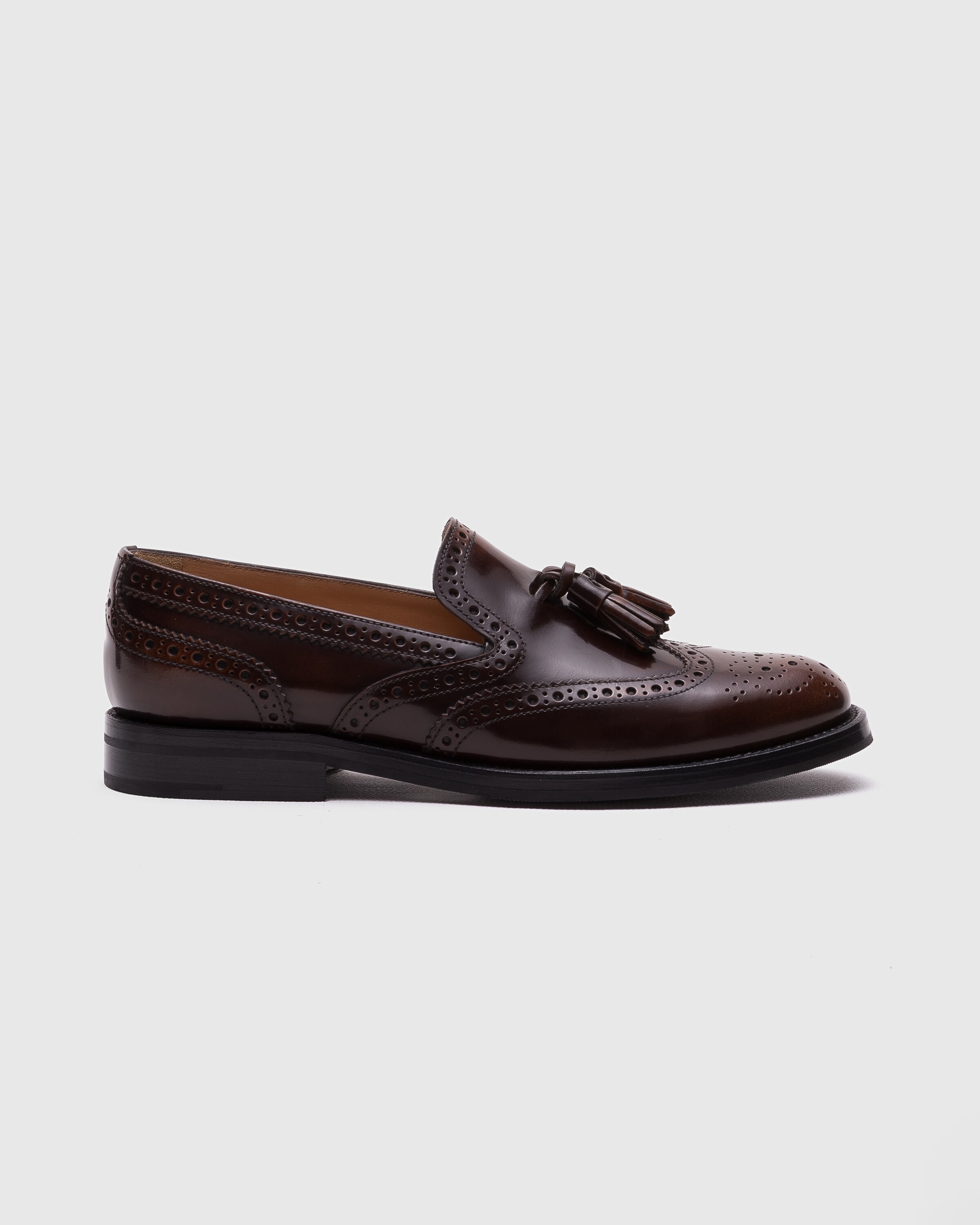 Polished Fumè Brogue Loafer - 1