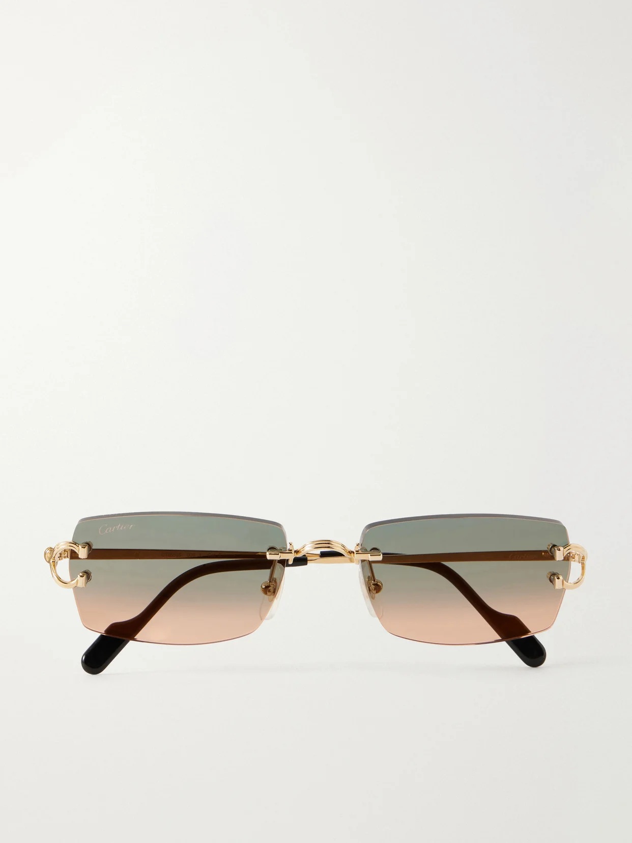 Squared-frame Metal Sunglasses - 1