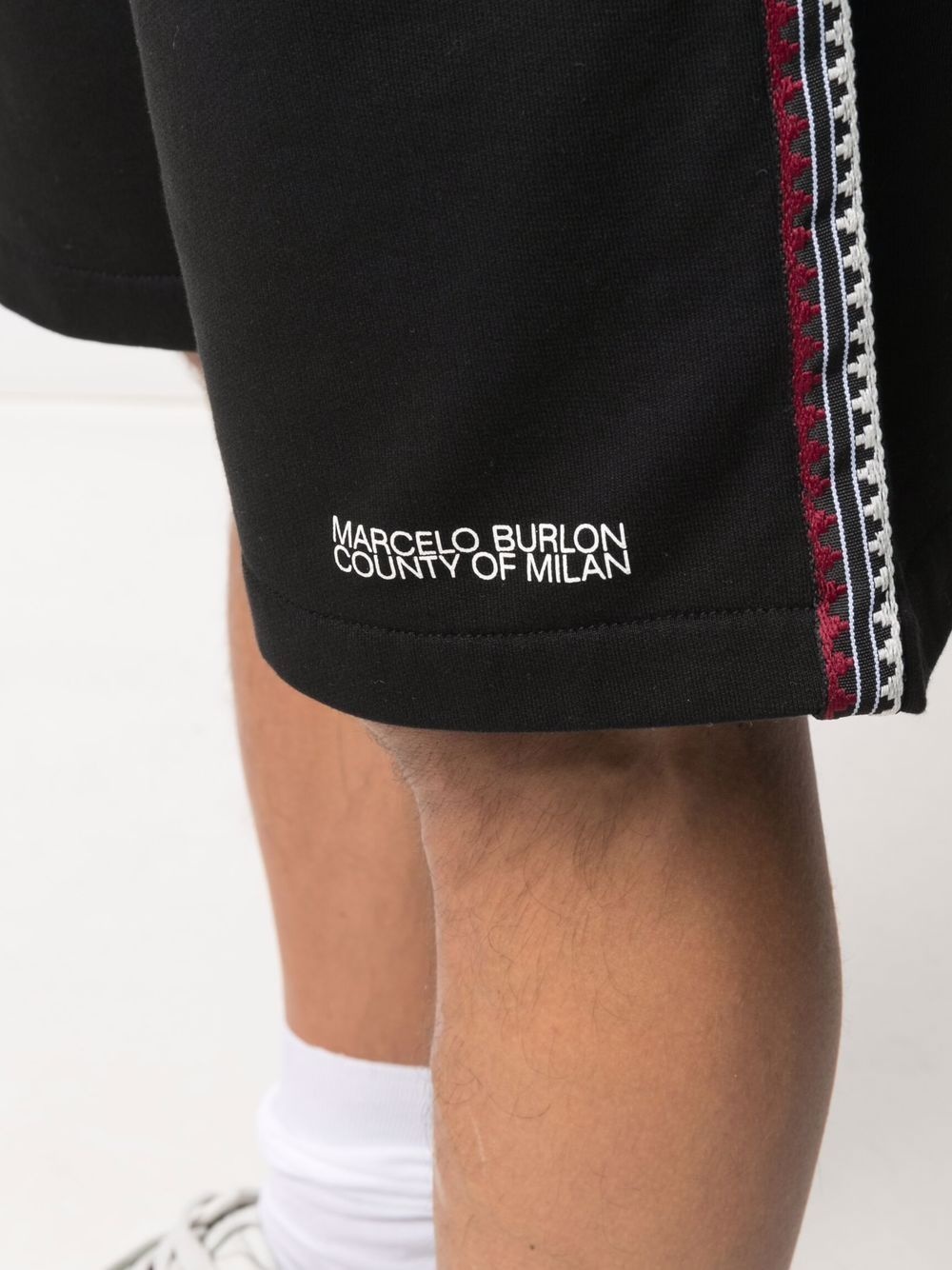 tape-detail track shorts - 5