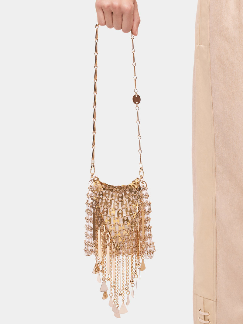 GOLD AND WHITE EIGHT FILLET BAG WITH EMBELLISHMENTS 3