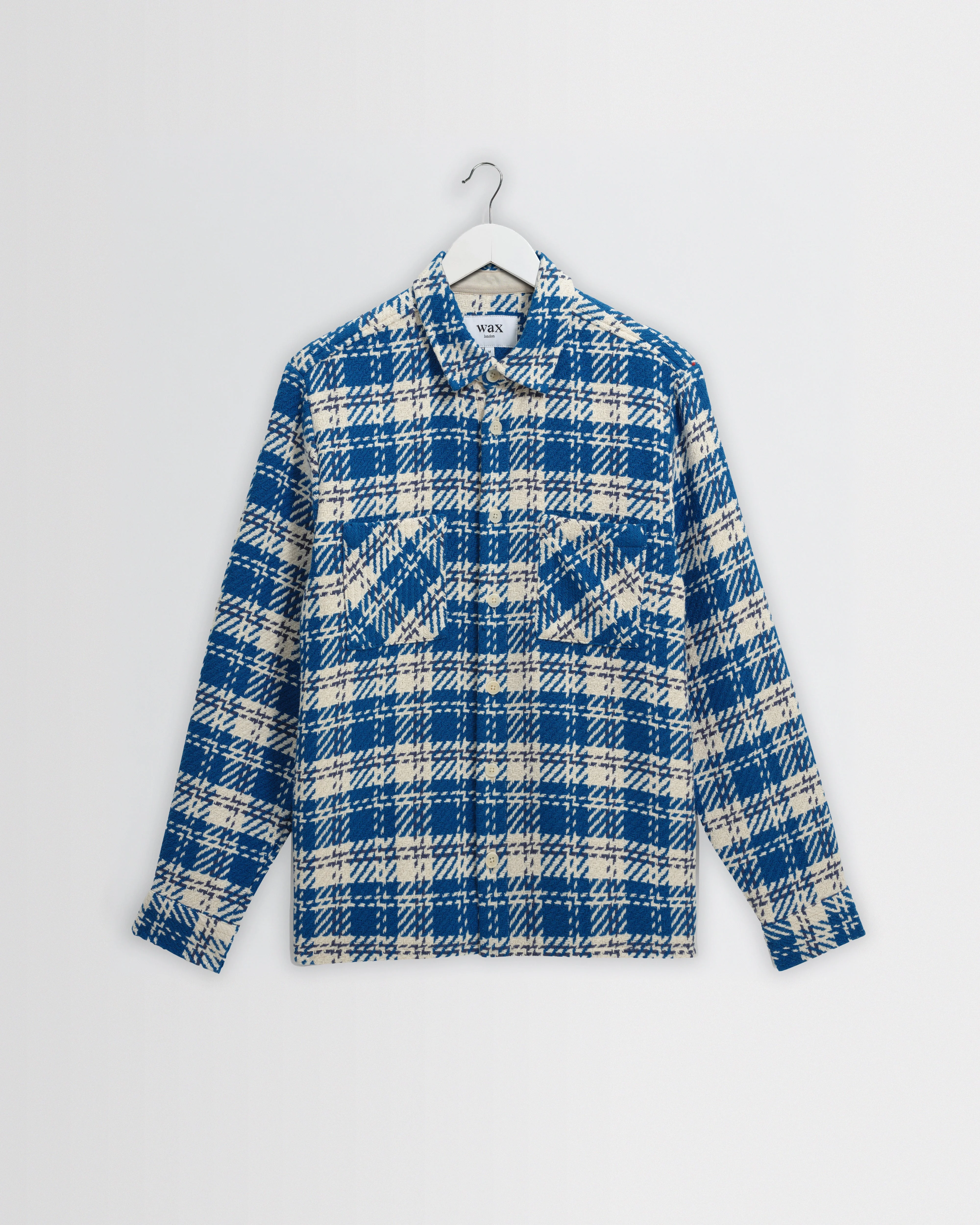 Whiting - Blue And Ecru Oran Check Overshirt - 1