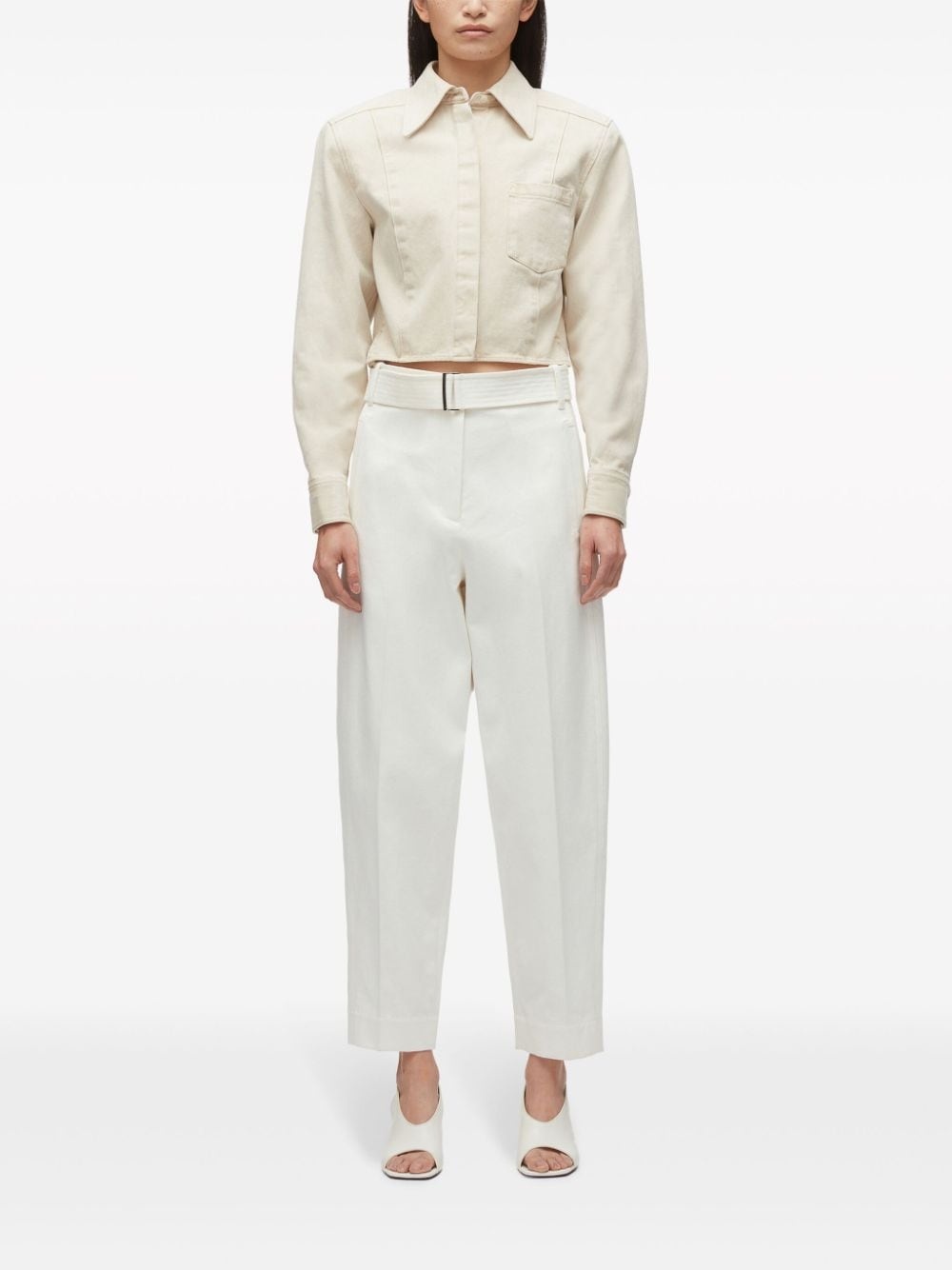 belted tapered trousers - 2
