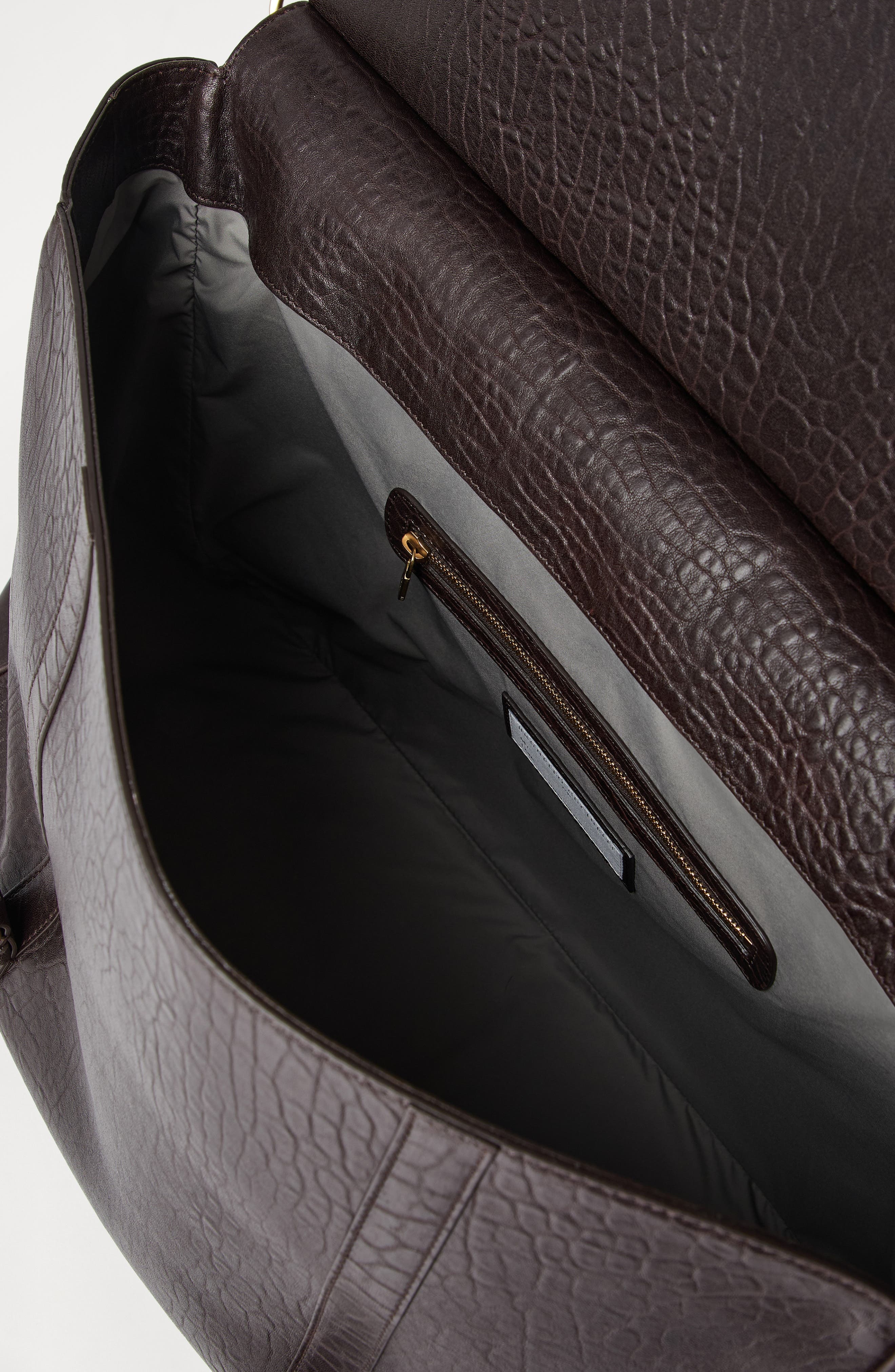 Brunello Cucinelli Textured grain leather briefcase in Brown at Nordstrom - 6