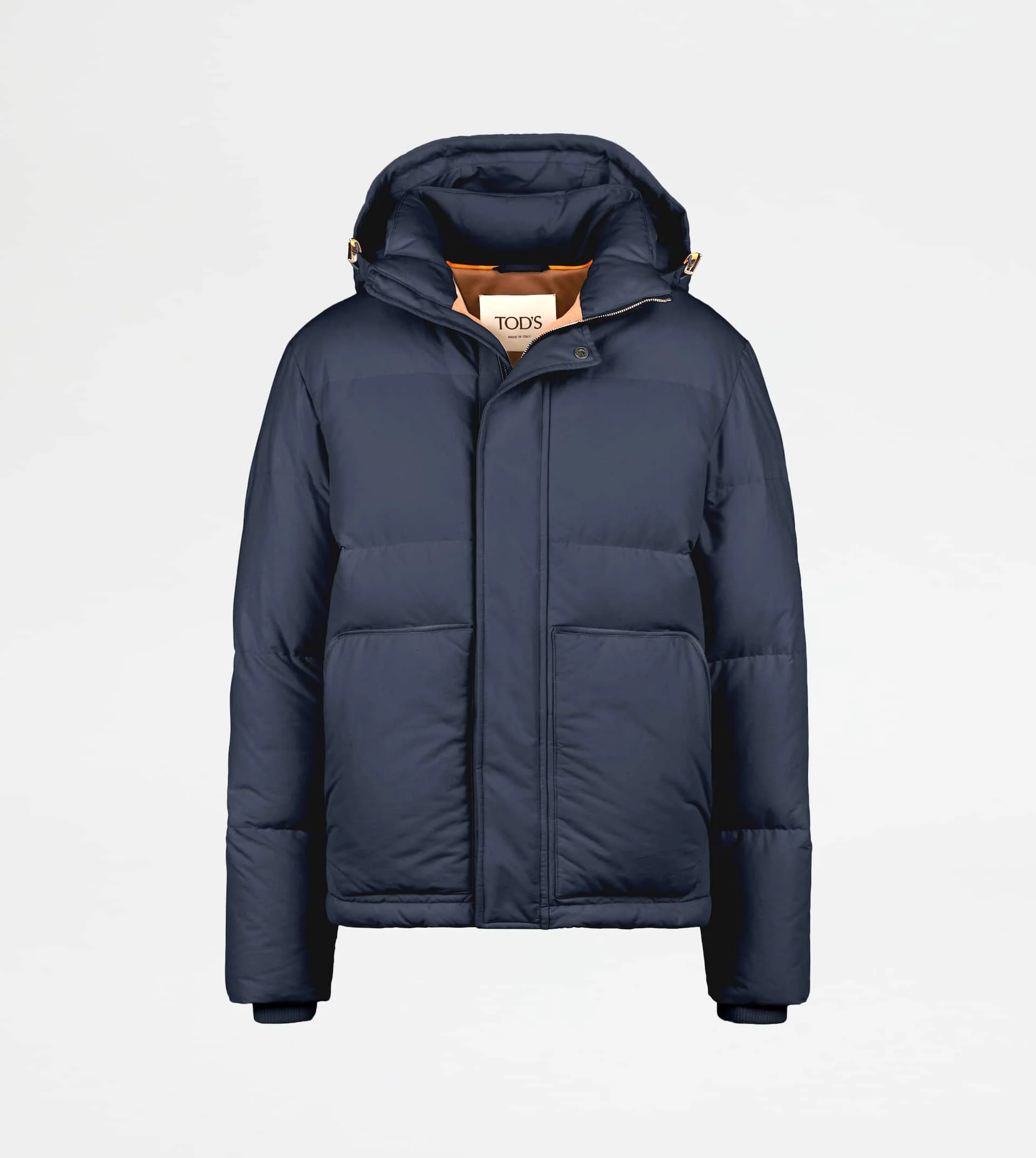 HOODED DOWN JACKET - BLUE - 1