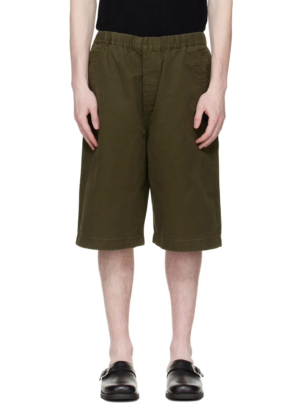 Khaki Boxing Shorts - 1
