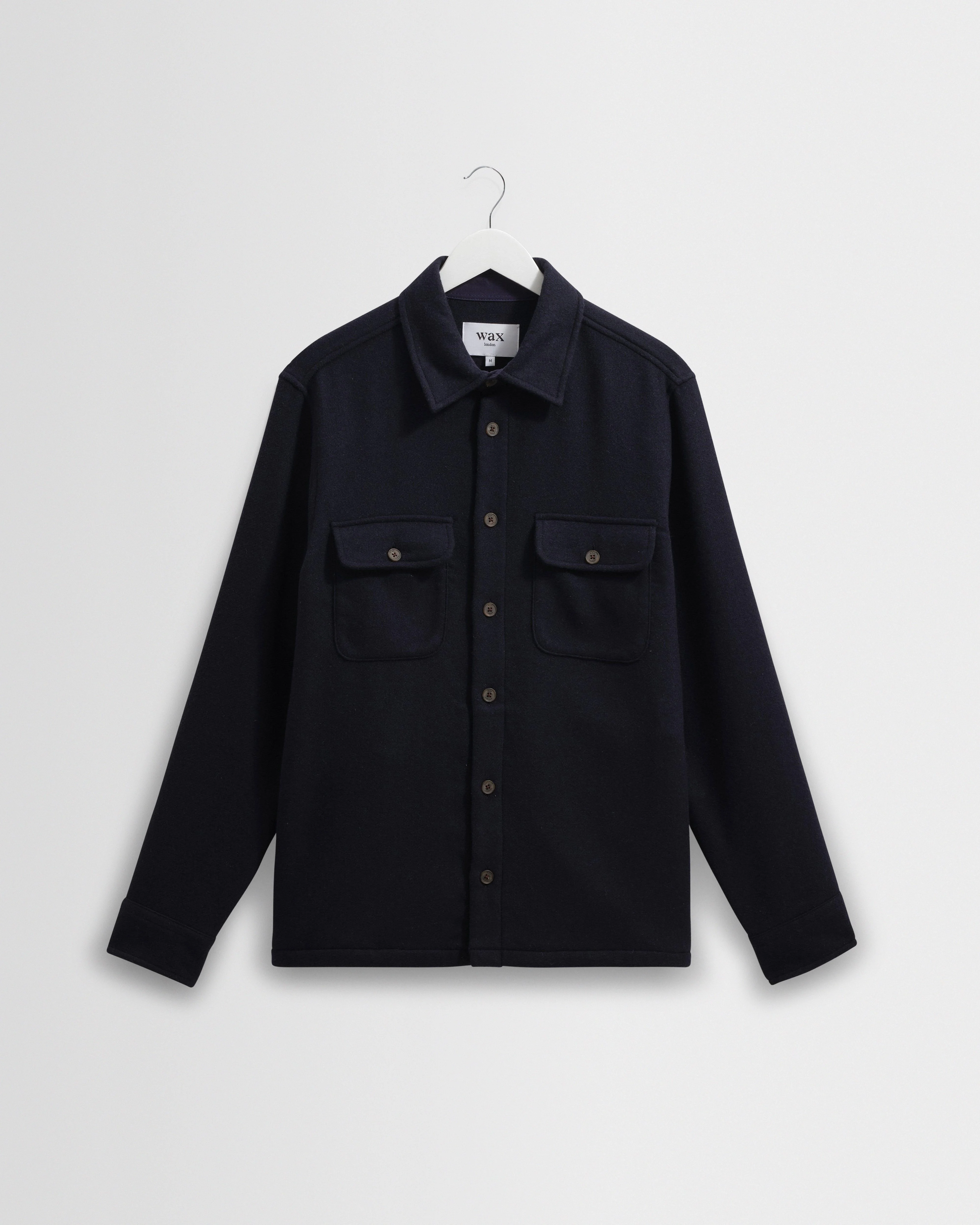 Lomond - Navy Heavy Wool Overshirt - 1