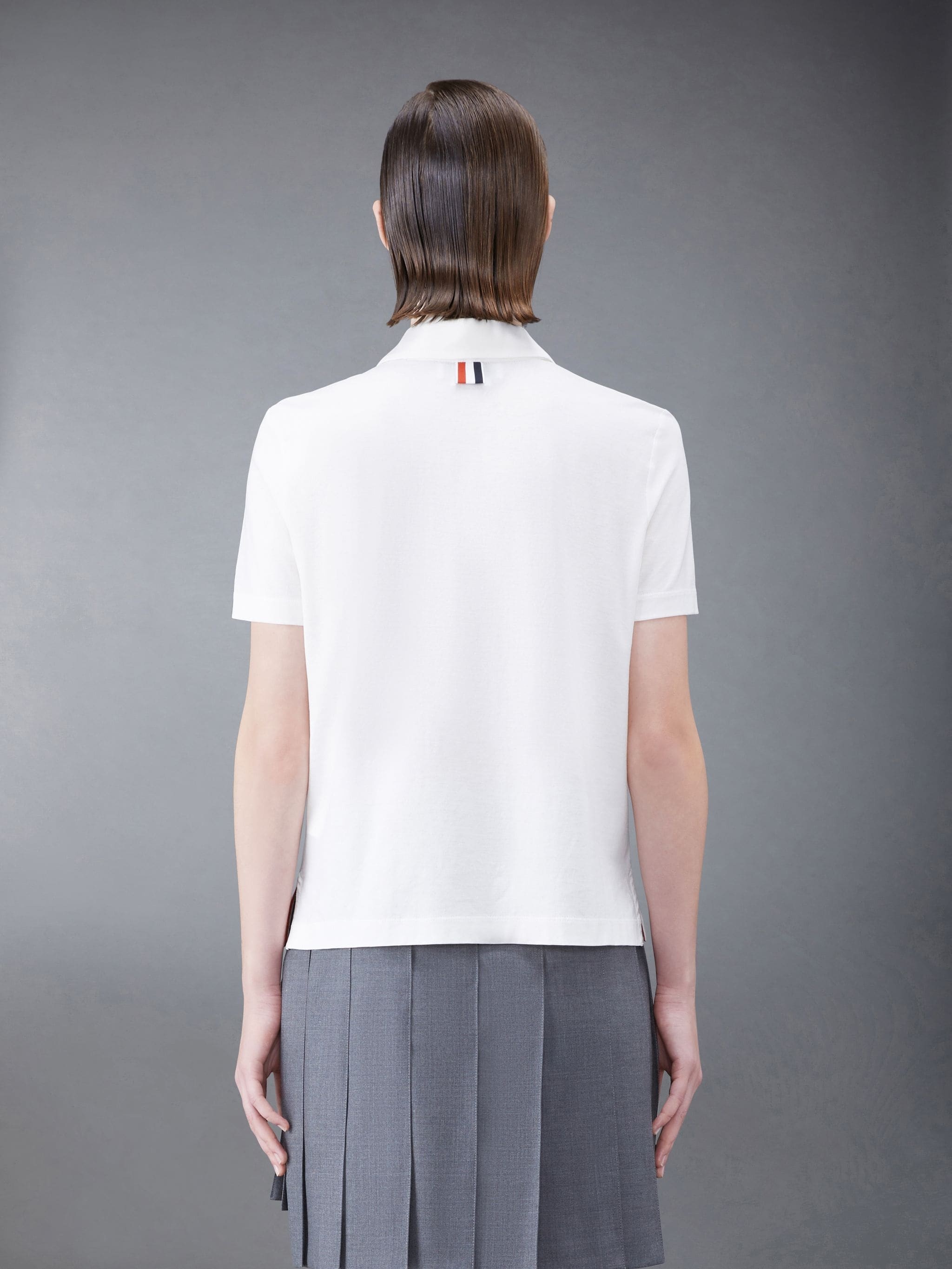 Cotton Crepe Jersey Round Collar Polo - 2