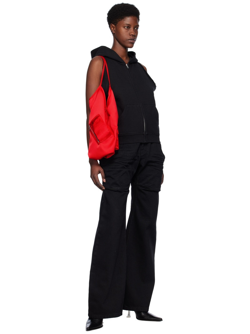 We11done Black Sleeveless Hoodie outlook
