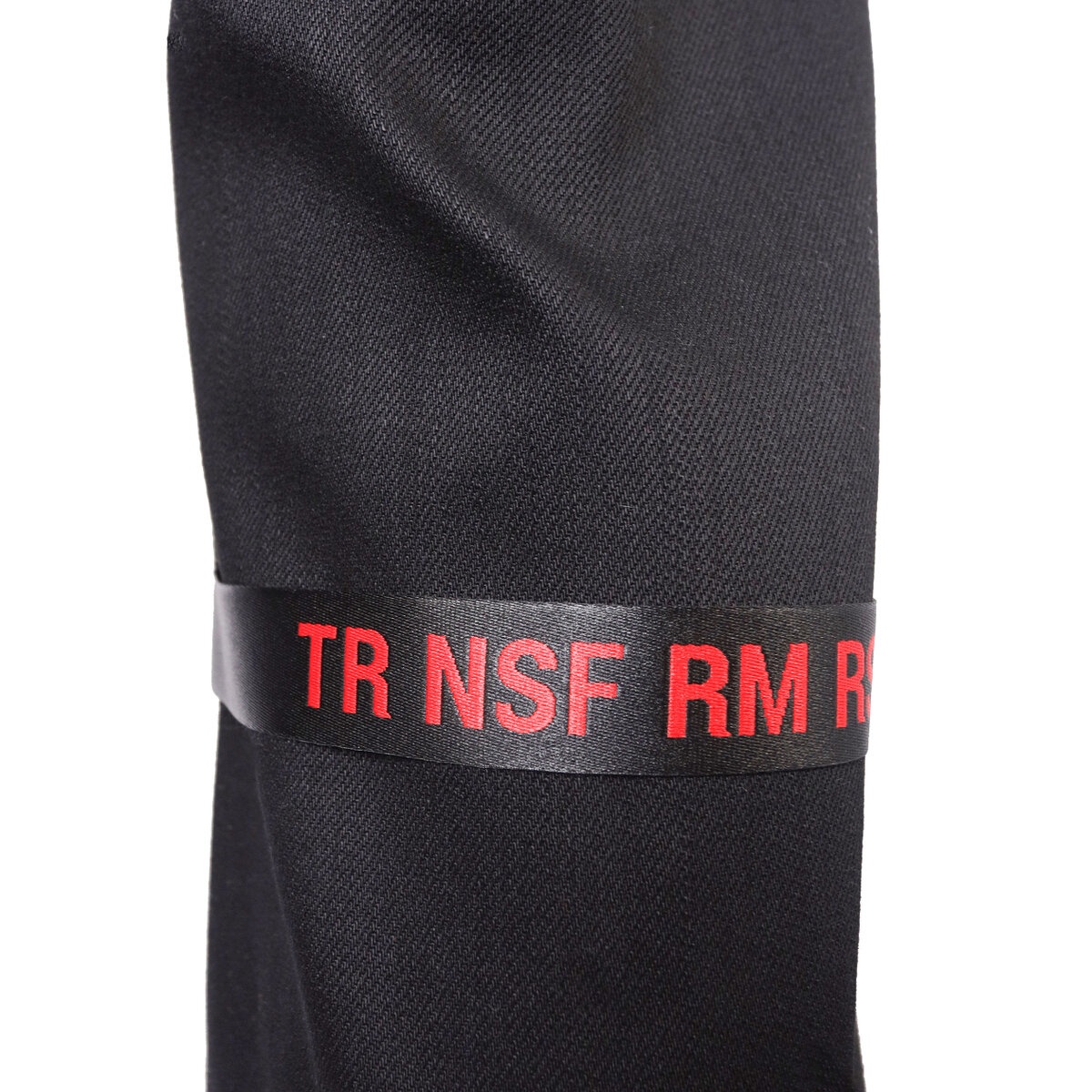 Patch and Tape Jeans  in Black - 6