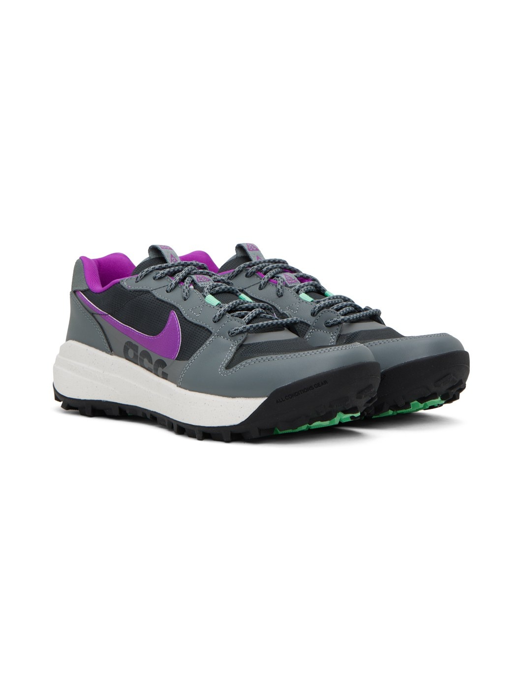 Gray & Purple ACG Lowcate Sneakers - 4