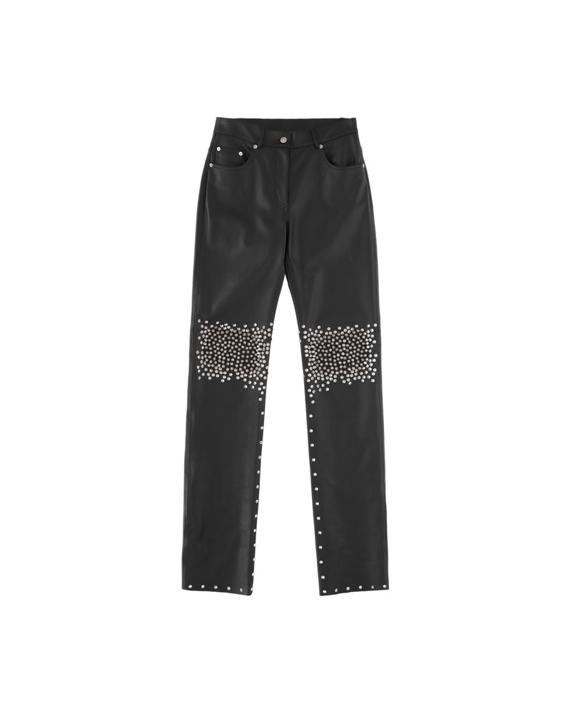 STUDDED LEATHER PANT 1