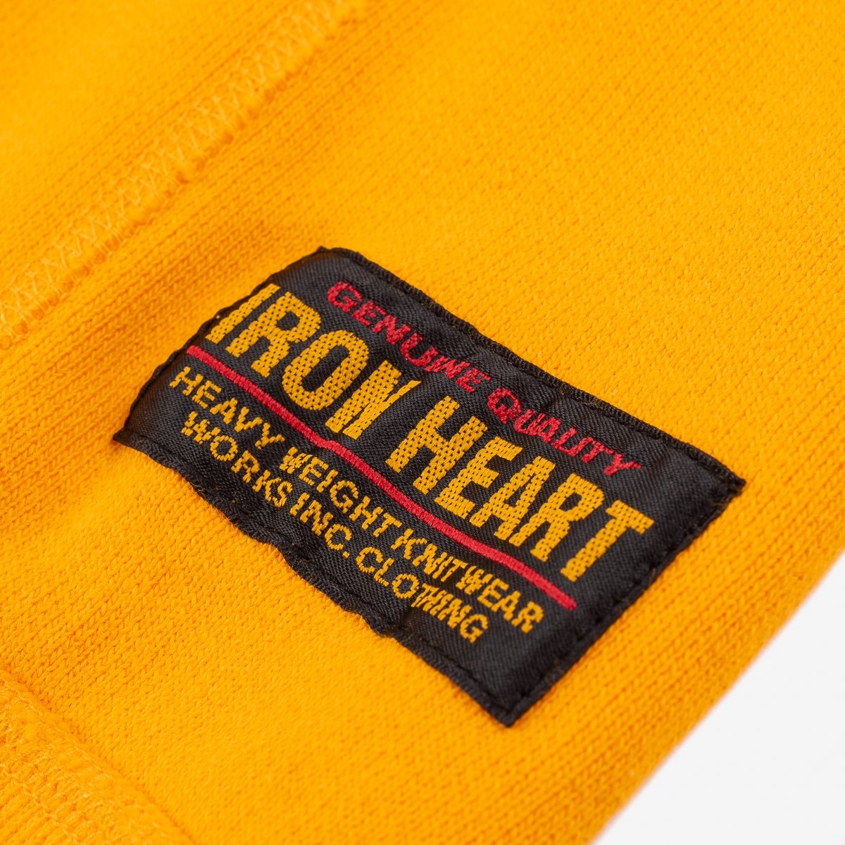 IHSW-63-MUS Printed 14oz Ultra Heavyweight Loopwheel Cotton Zippered Hoodie - Mustard - 10