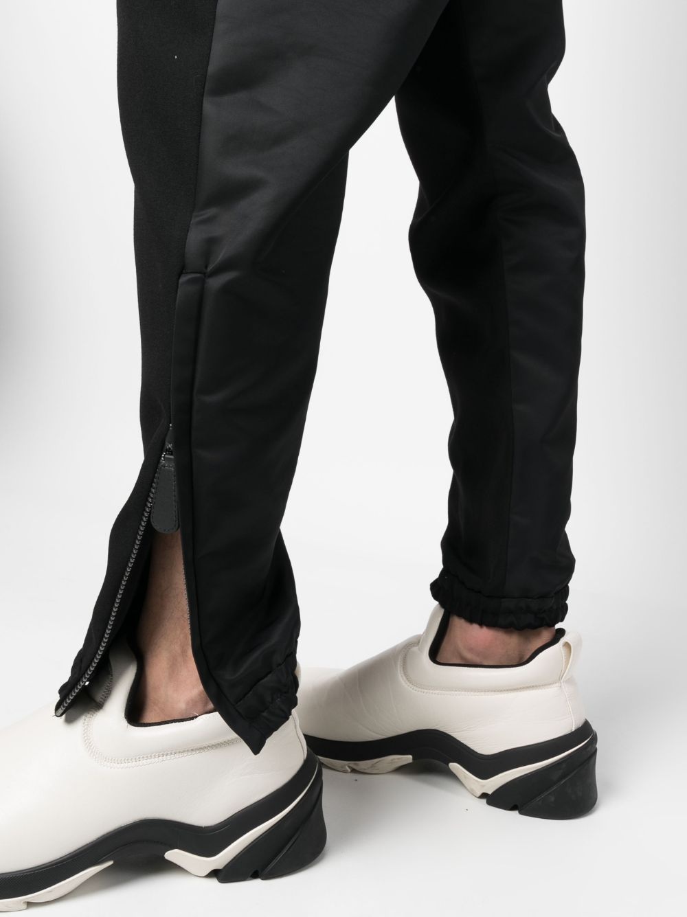 two-tone tapered trousers - 5