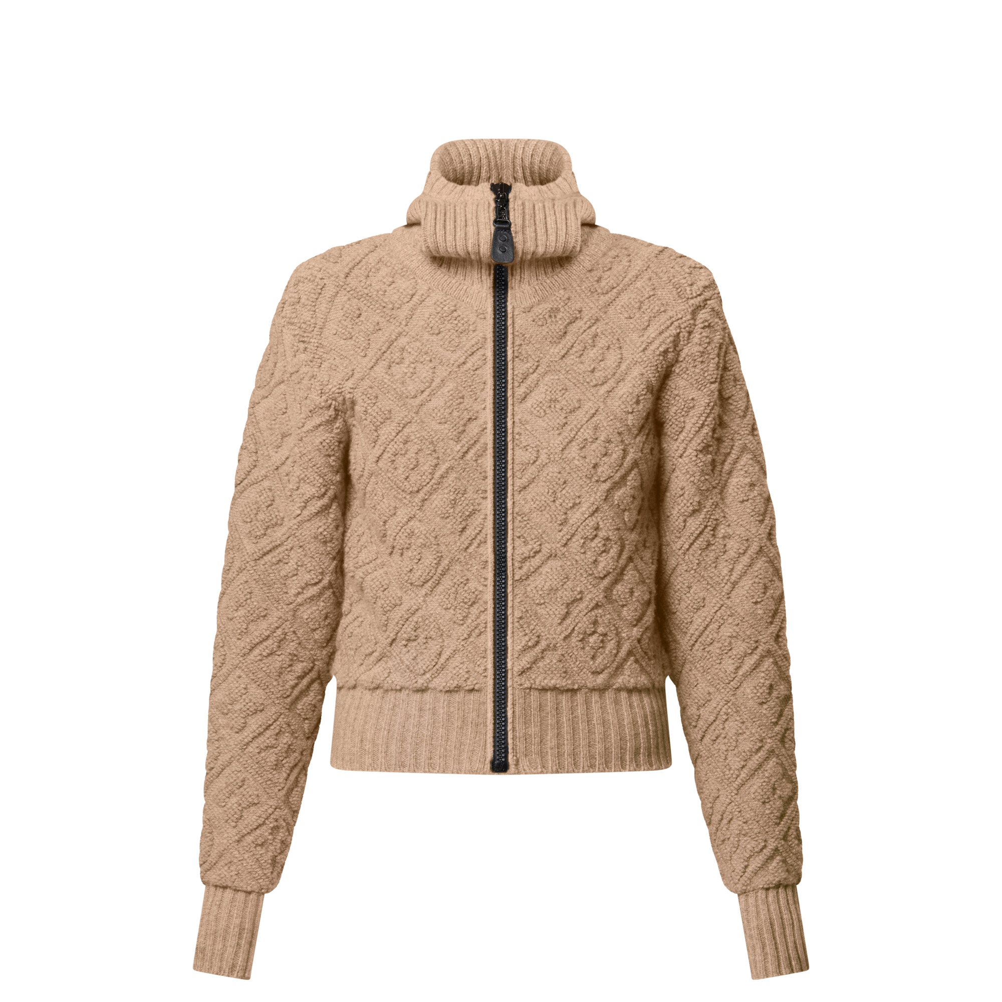 Monogram Toweling Zip-Up Hoodie - 1