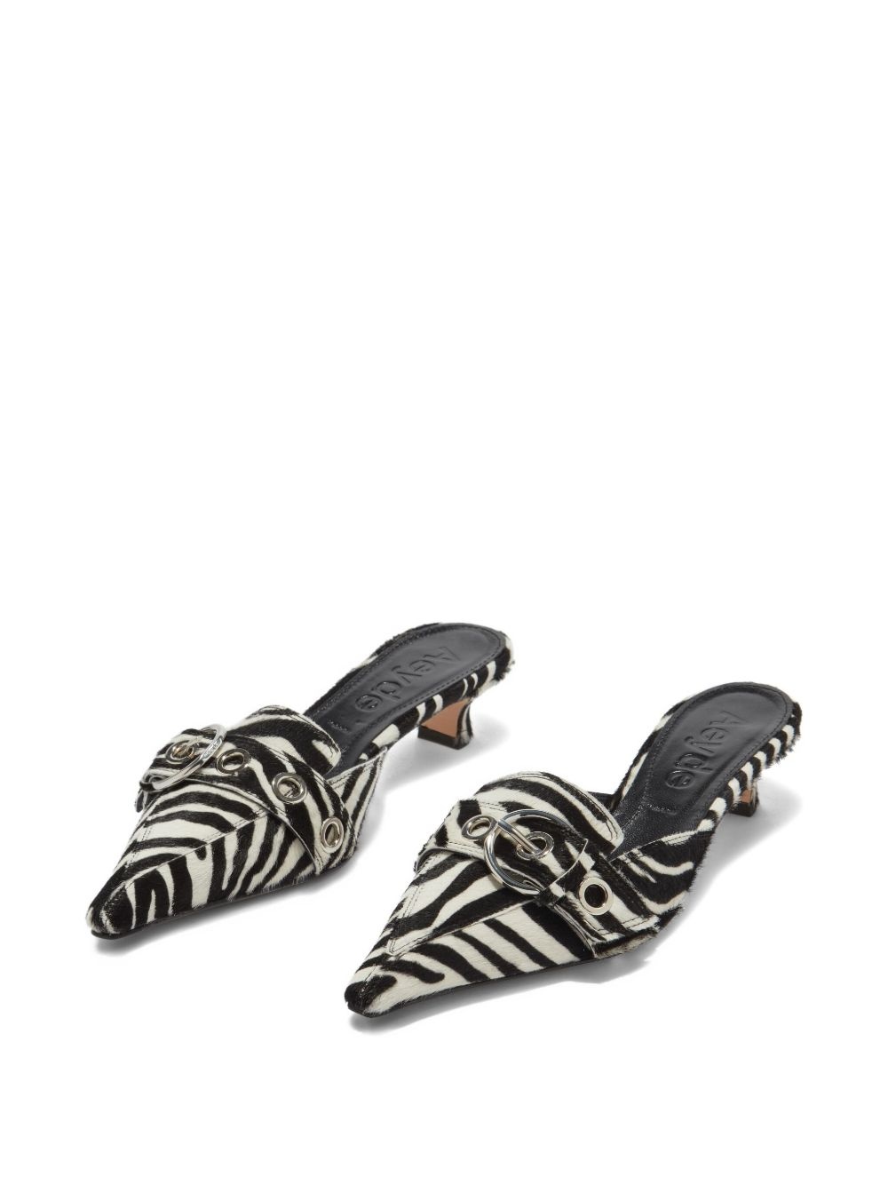 35mm Danielle zebra-print pointed mules - 2