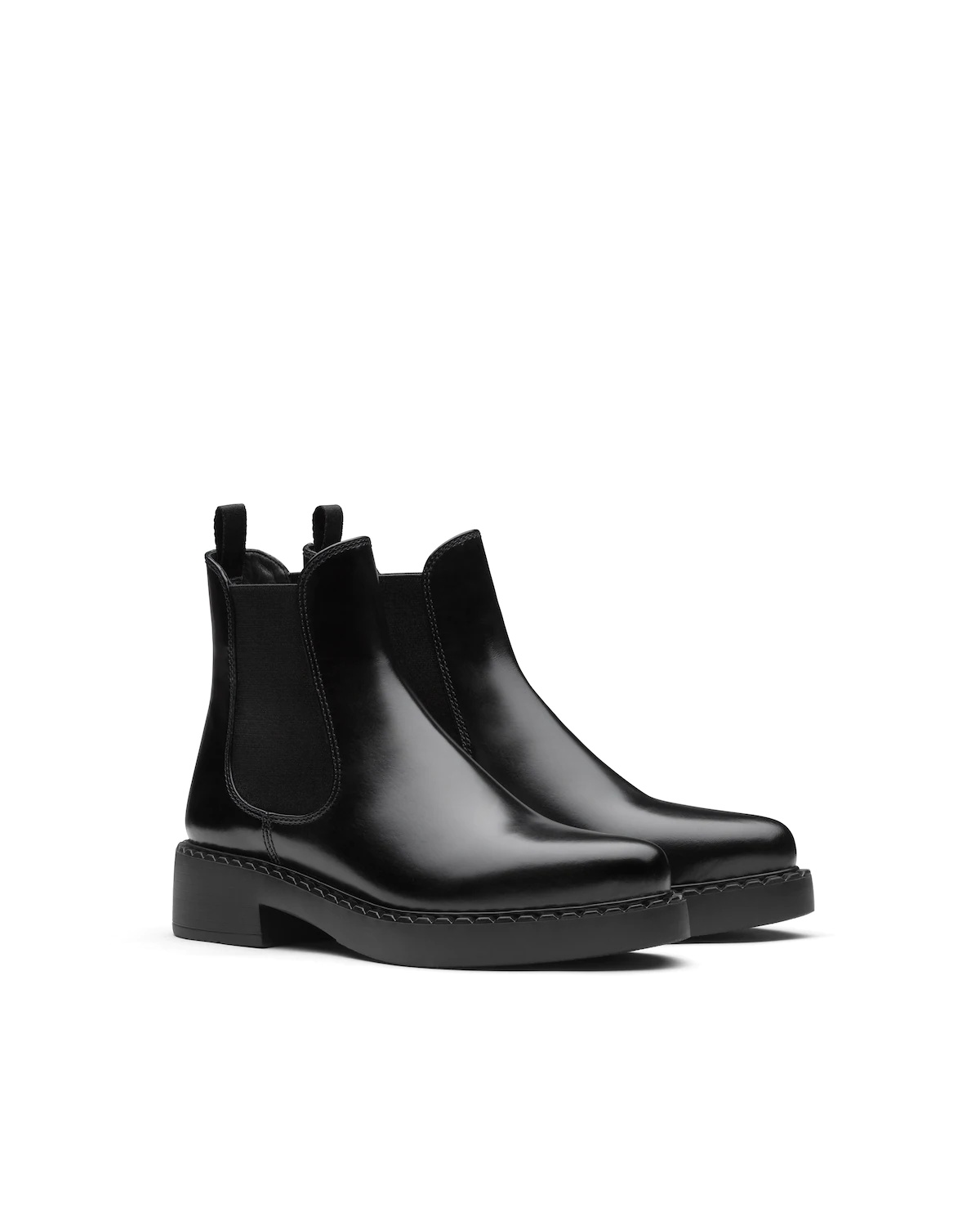 Brushed leather ankle boots - 2