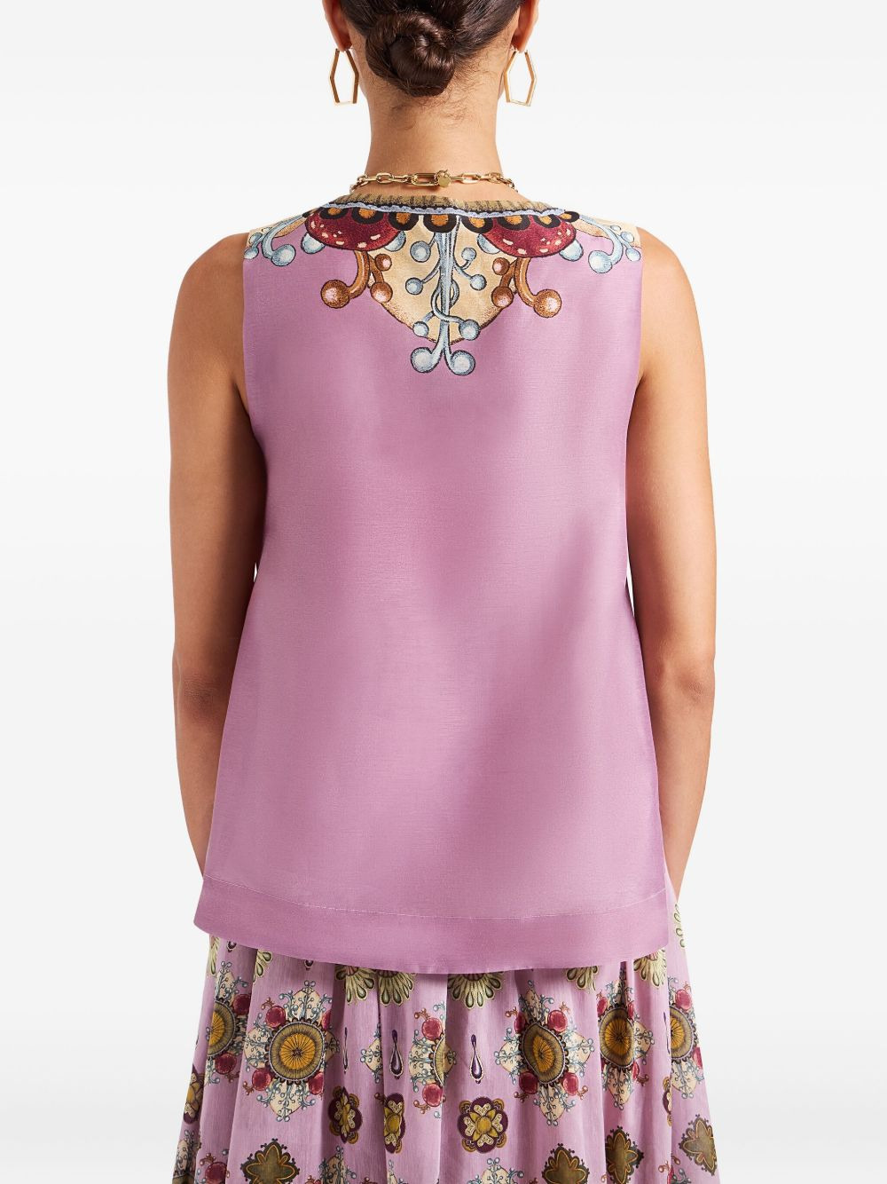 V-neck printed top - 4
