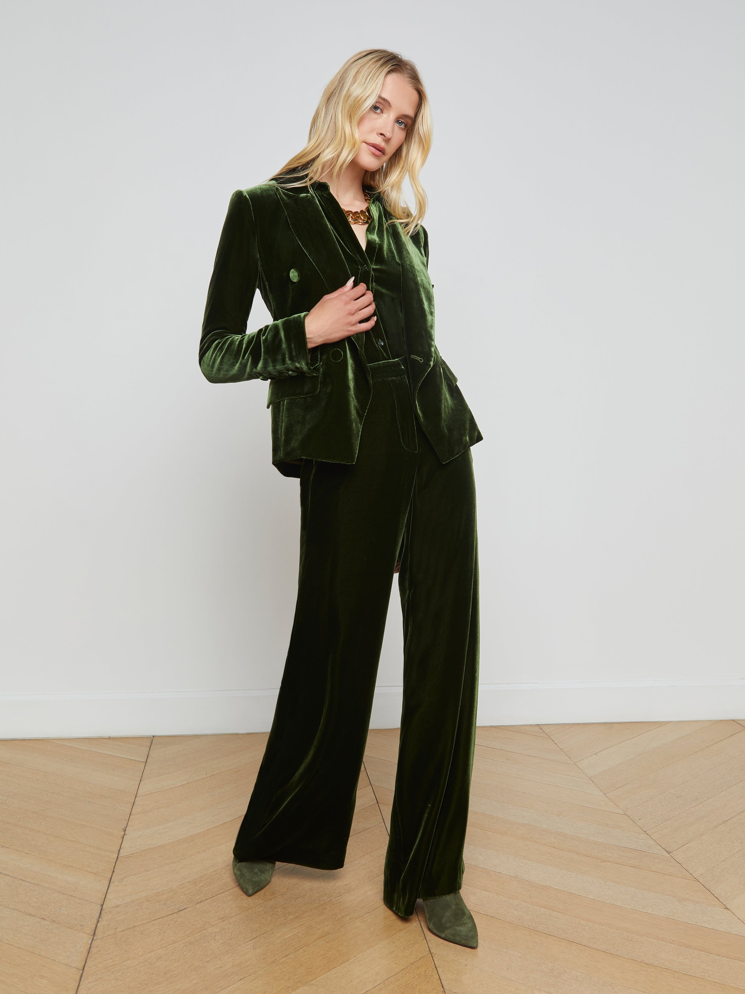 Kenzie Velvet Blazer - 3