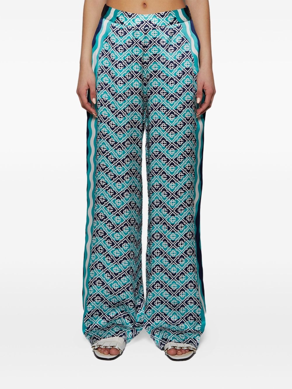 silk-satin trousers - 2